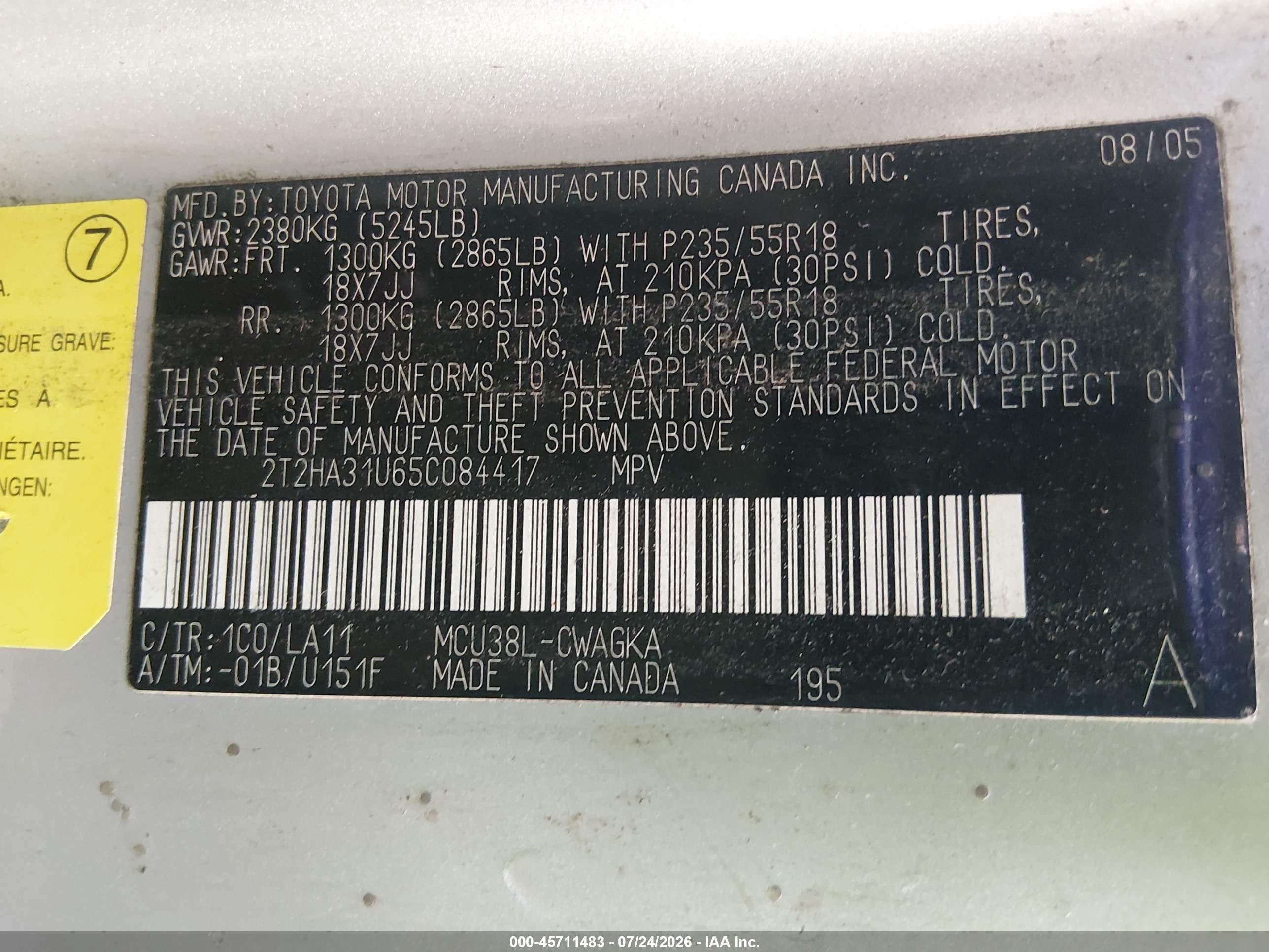 2005 Lexus Rx 330   Серебряный vin: 2T2HA31U65C084417