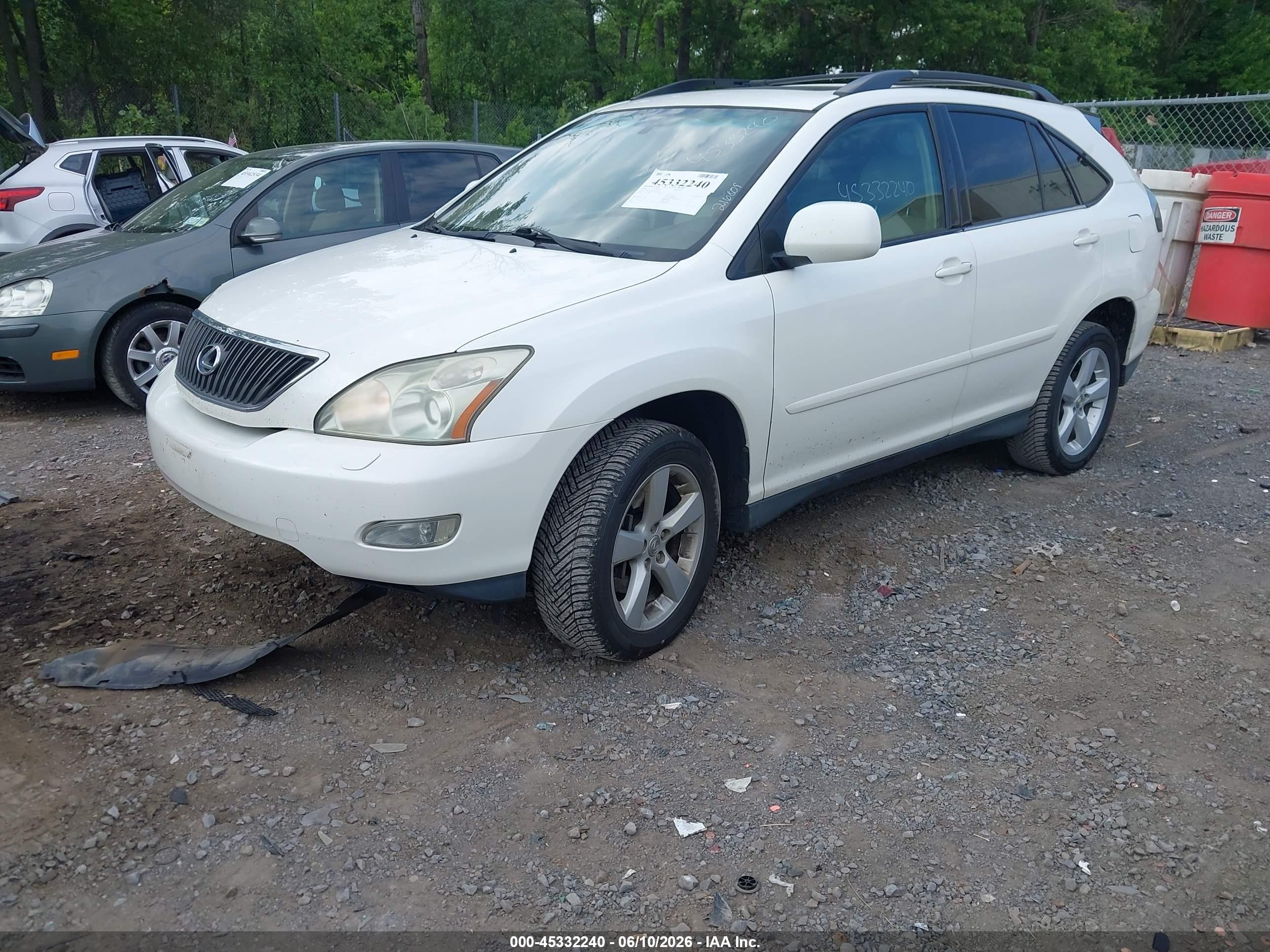 2006 Lexus Rx 330   White vin: 2T2HA31U66C105106