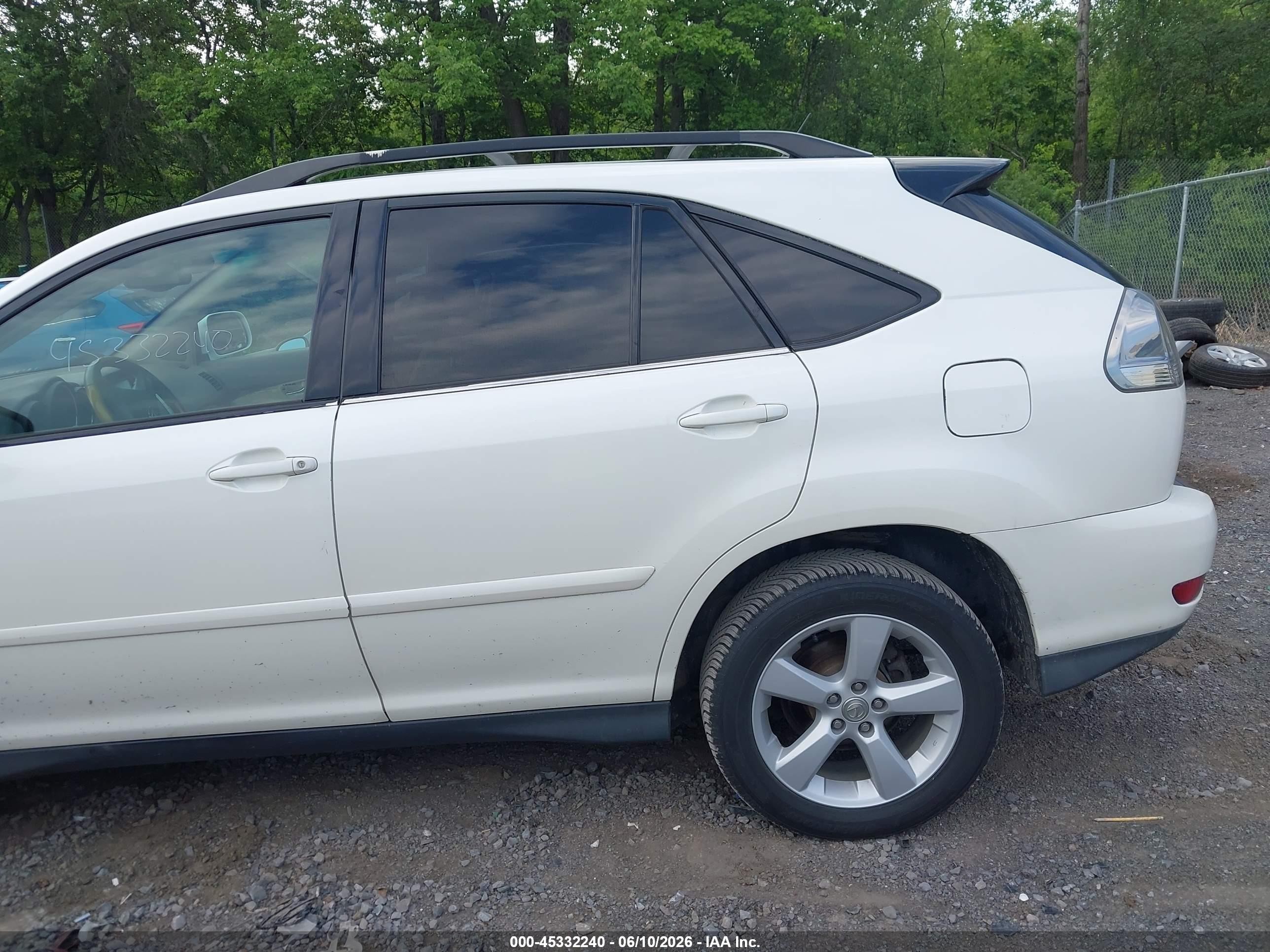 2006 Lexus Rx 330   White vin: 2T2HA31U66C105106