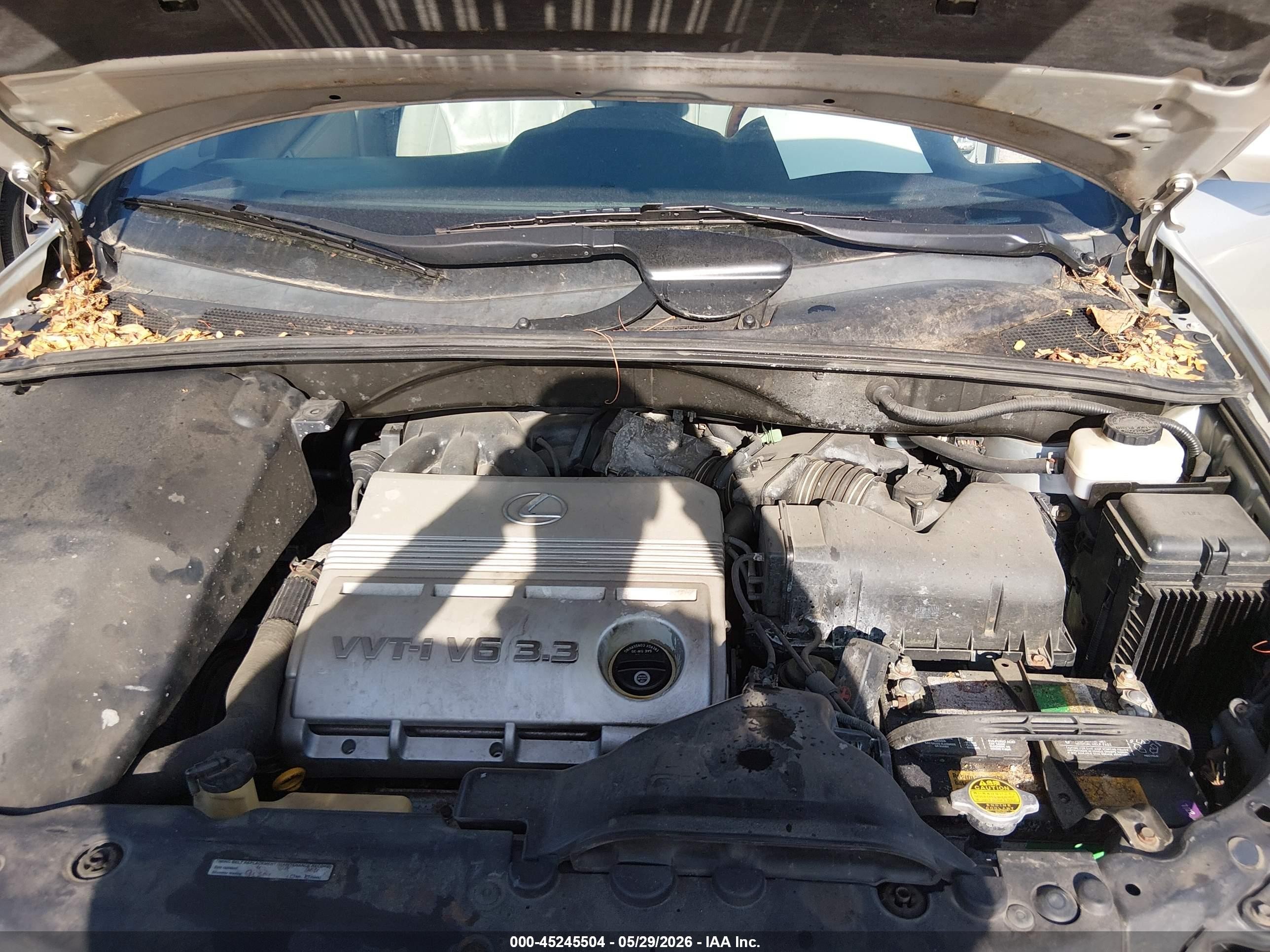 2004 Lexus Rx 330 Silver vin: 2T2HA31U74C020465