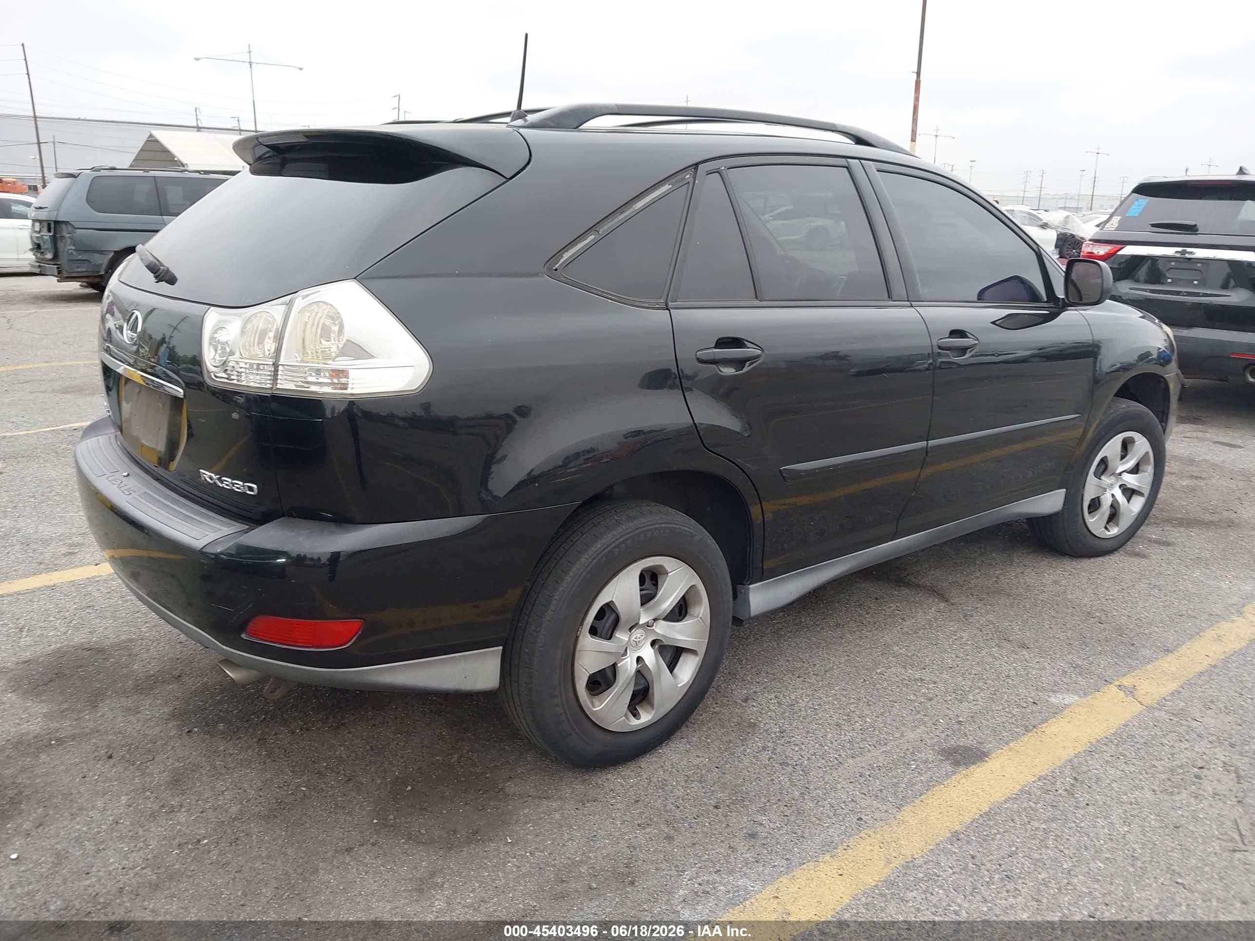 2005 Lexus Rx 330   Black vin: 2T2HA31U75C078853