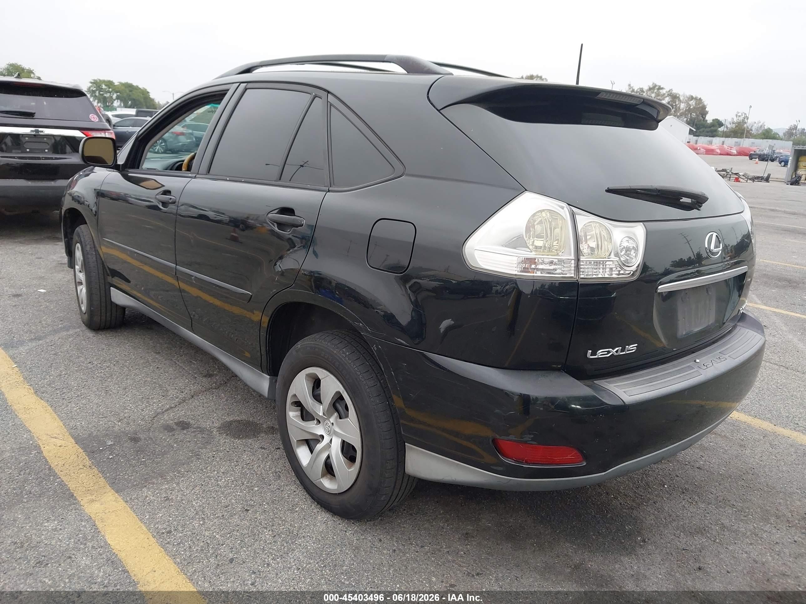 2005 Lexus Rx 330   Black vin: 2T2HA31U75C078853