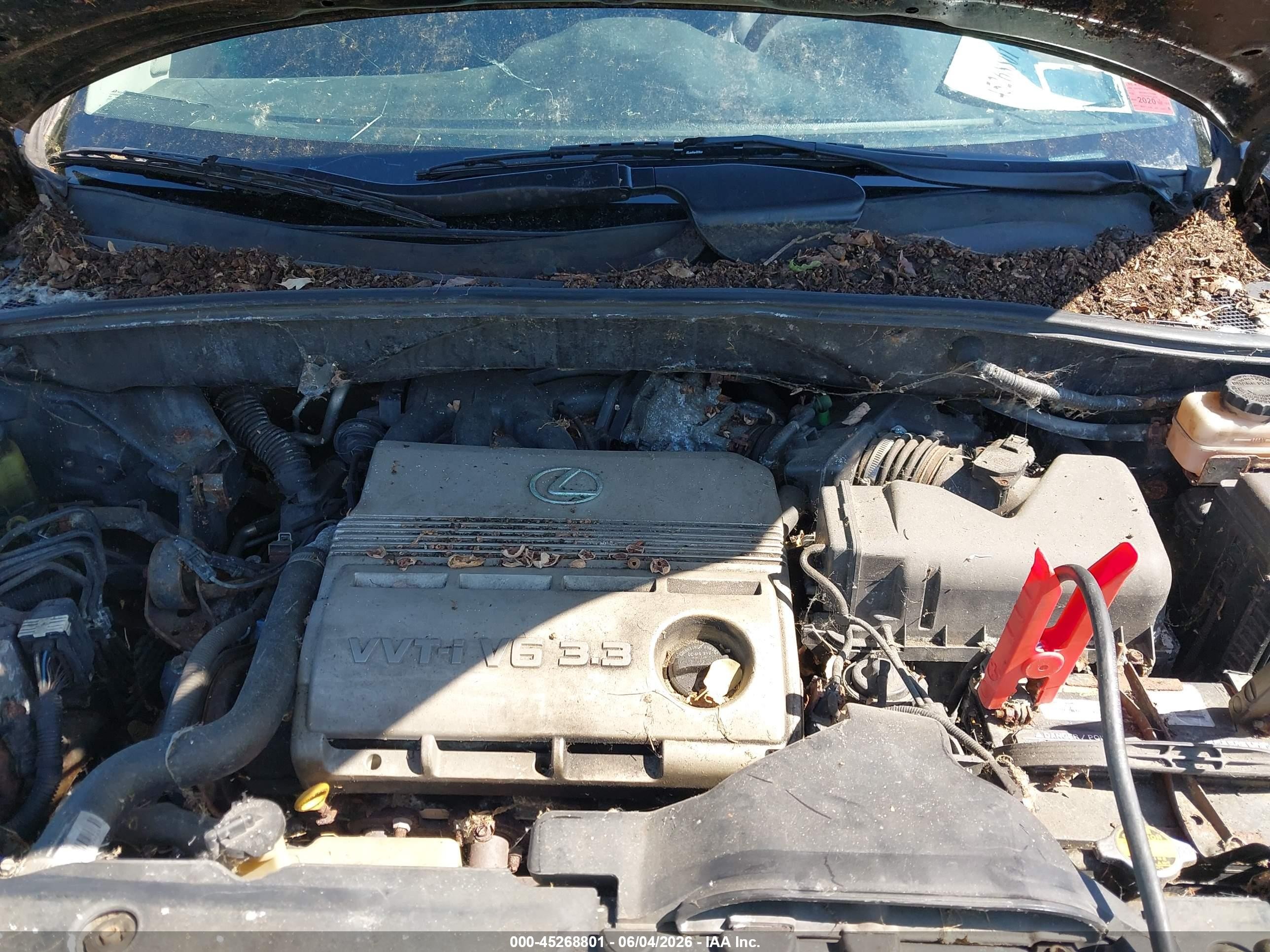 2004 Lexus Rx 330   Черный vin: 2T2HA31U84C015744