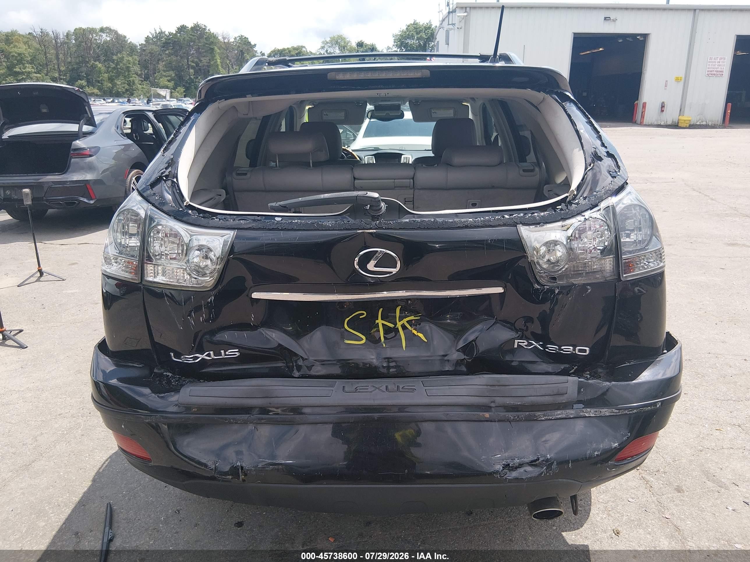 2005 Lexus Rx 330 Черный vin: 2T2HA31U85C040676