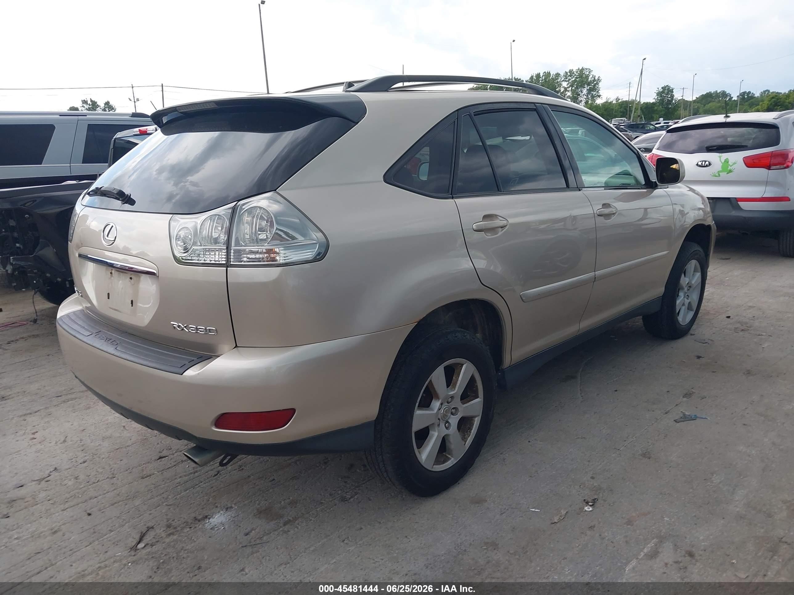 2005 Lexus Rx 330   Gold vin: 2T2HA31U85C052634