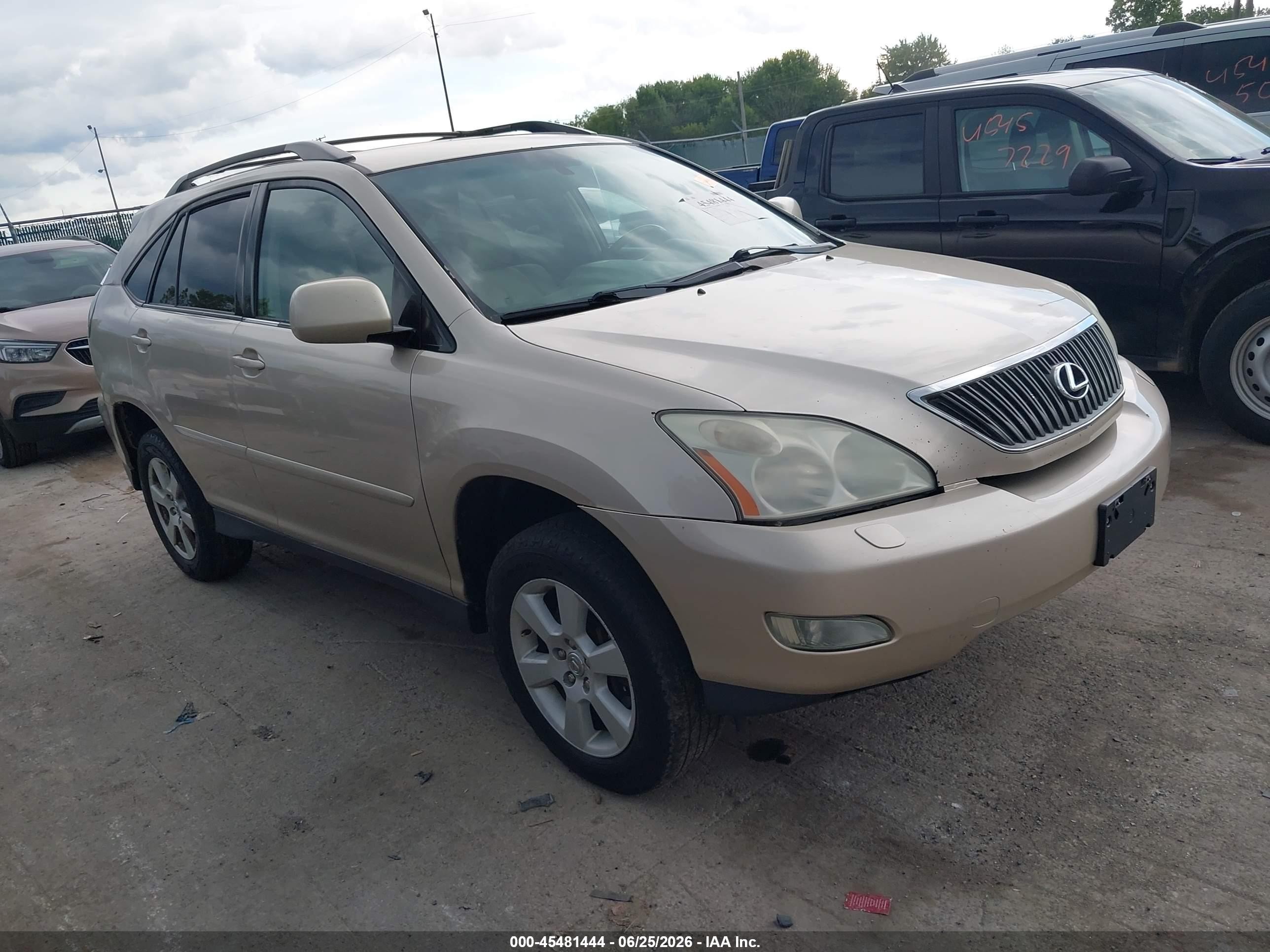 2005 Lexus Rx 330   Gold vin: 2T2HA31U85C052634