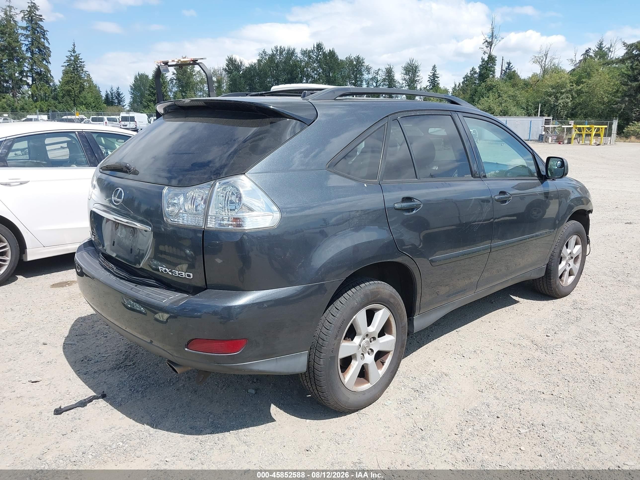 2005 Lexus Rx 330   Black vin: 2T2HA31U85C065562
