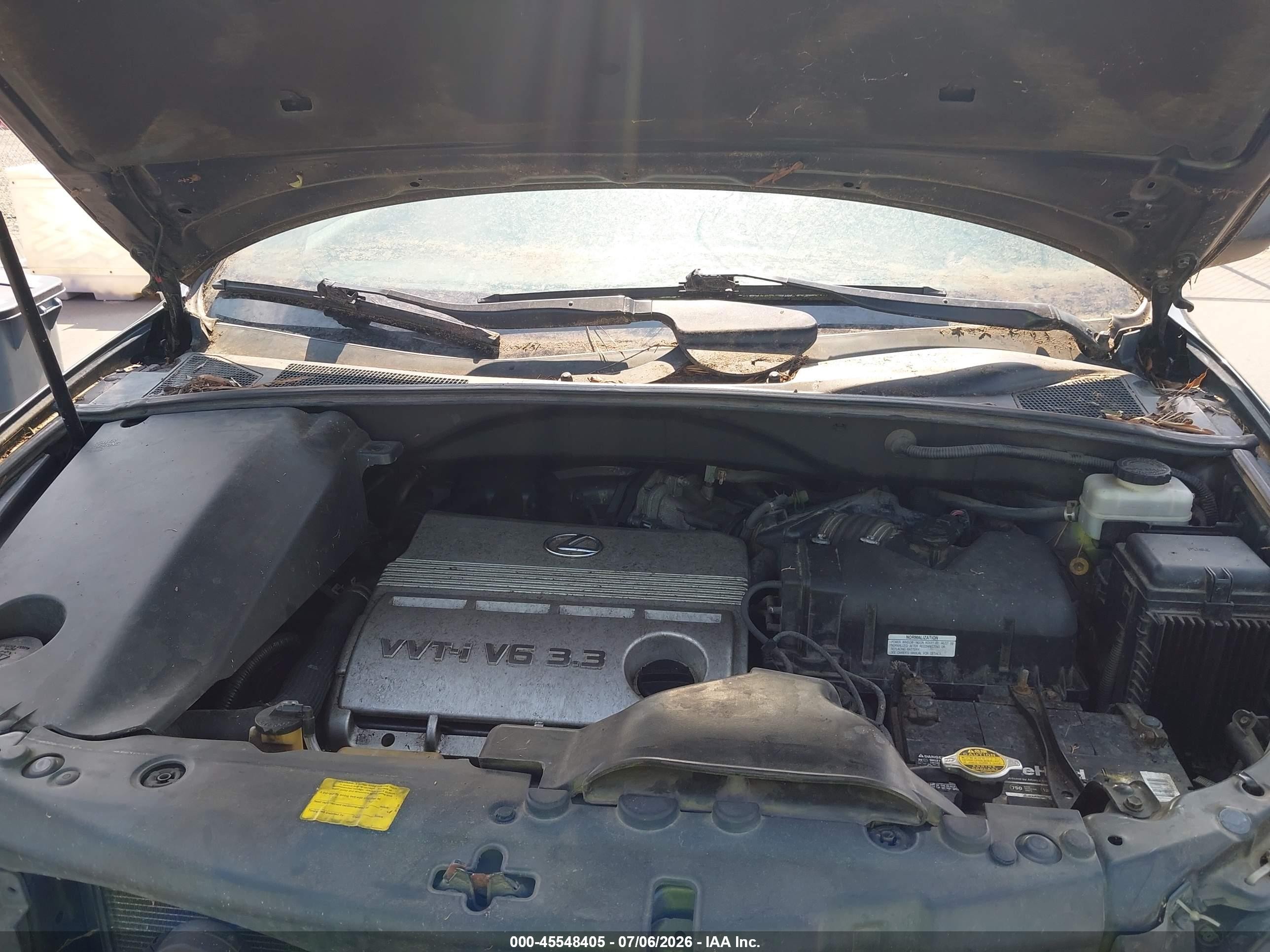 2006 Lexus Rx 330   Blue vin: 2T2HA31U86C103891