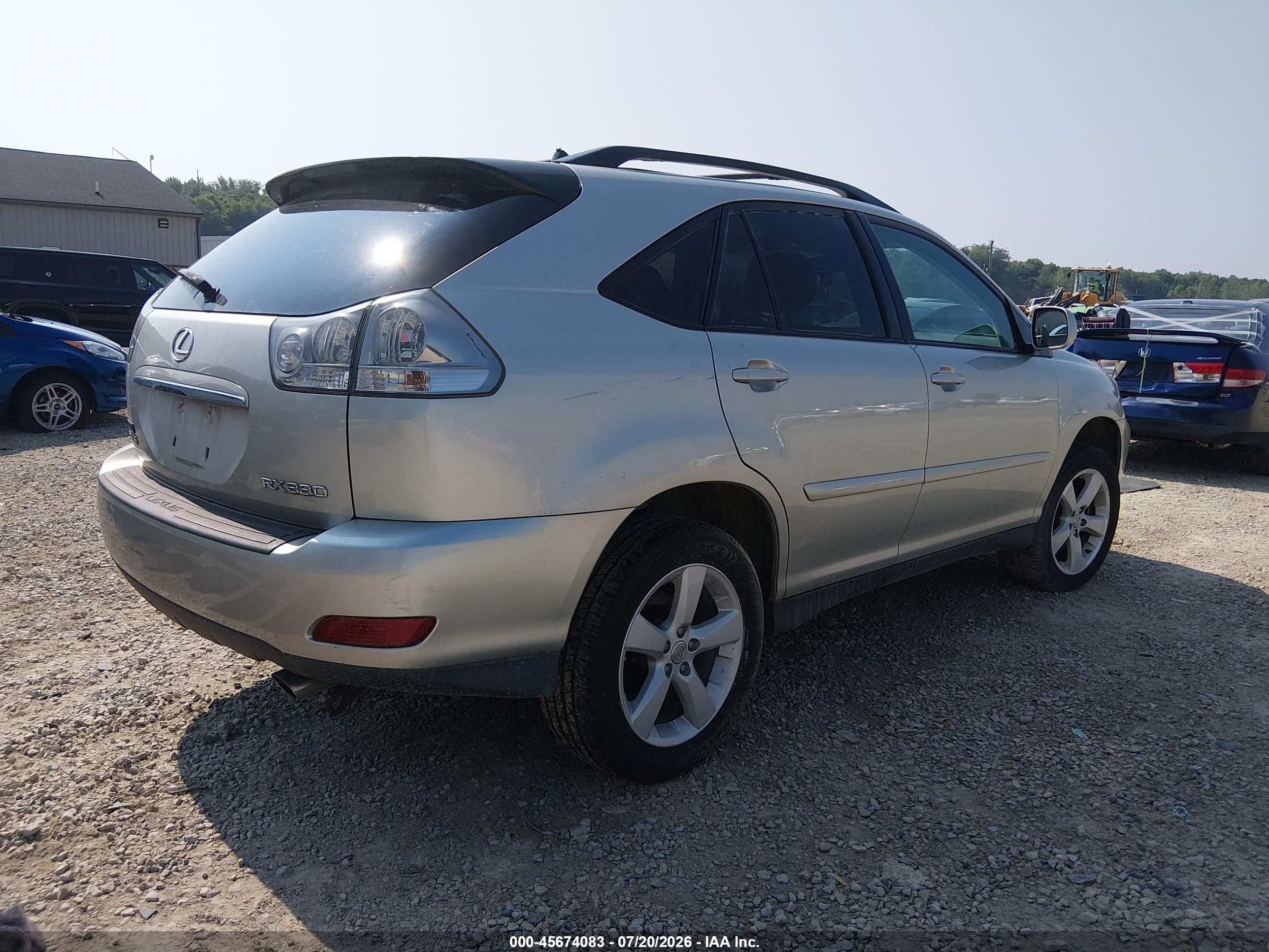 2005 Lexus Rx 330   Silver vin: 2T2HA31U95C052948