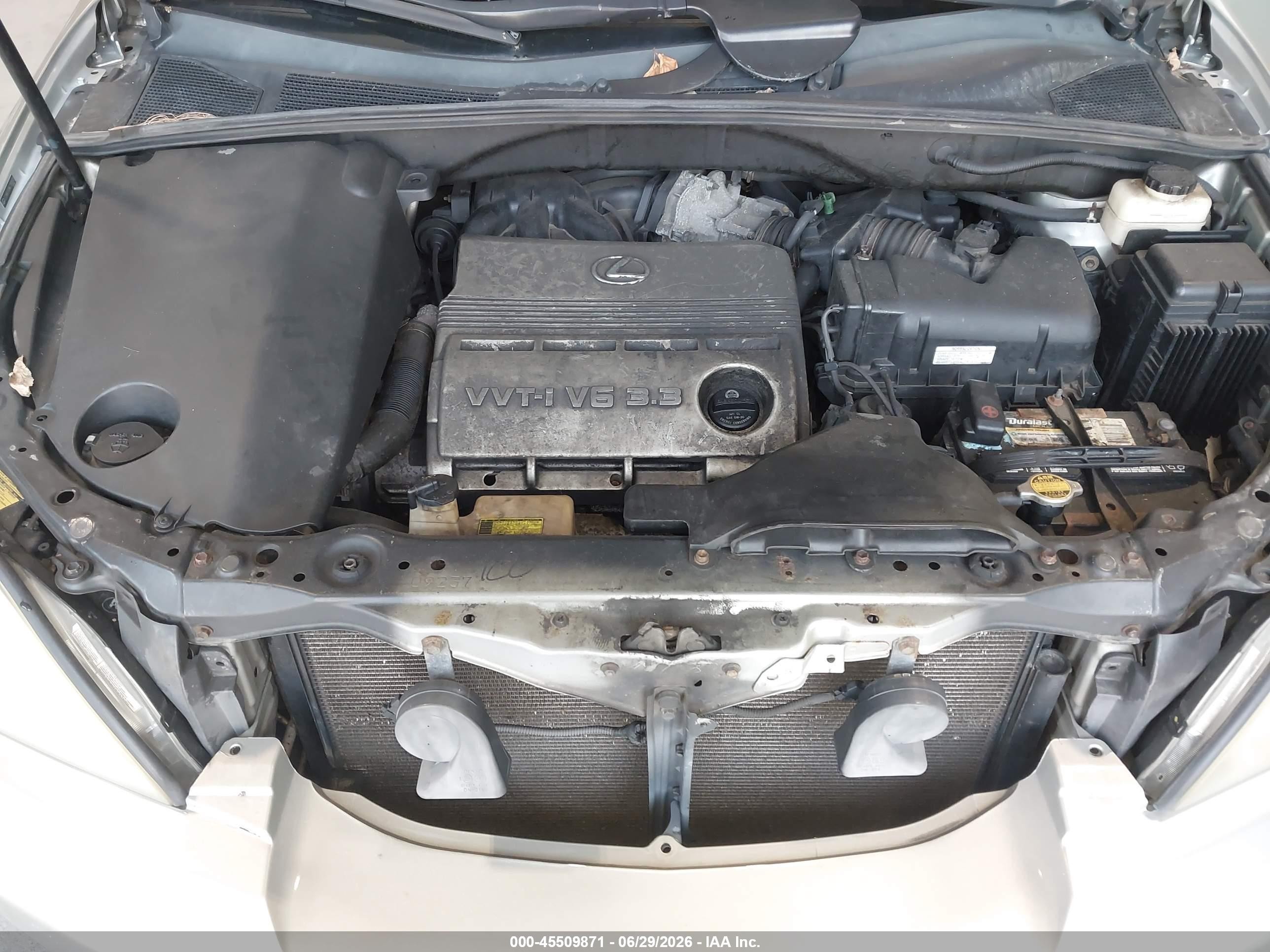 2006 Lexus Rx 330 Silver vin: 2T2HA31U96C108582