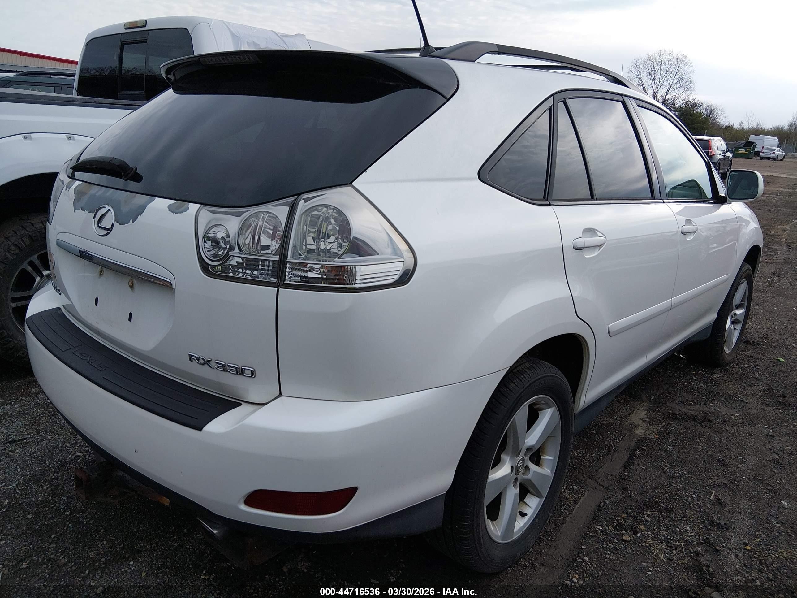2004 Lexus Rx 330   Белый vin: 2T2HA31UX4C021173