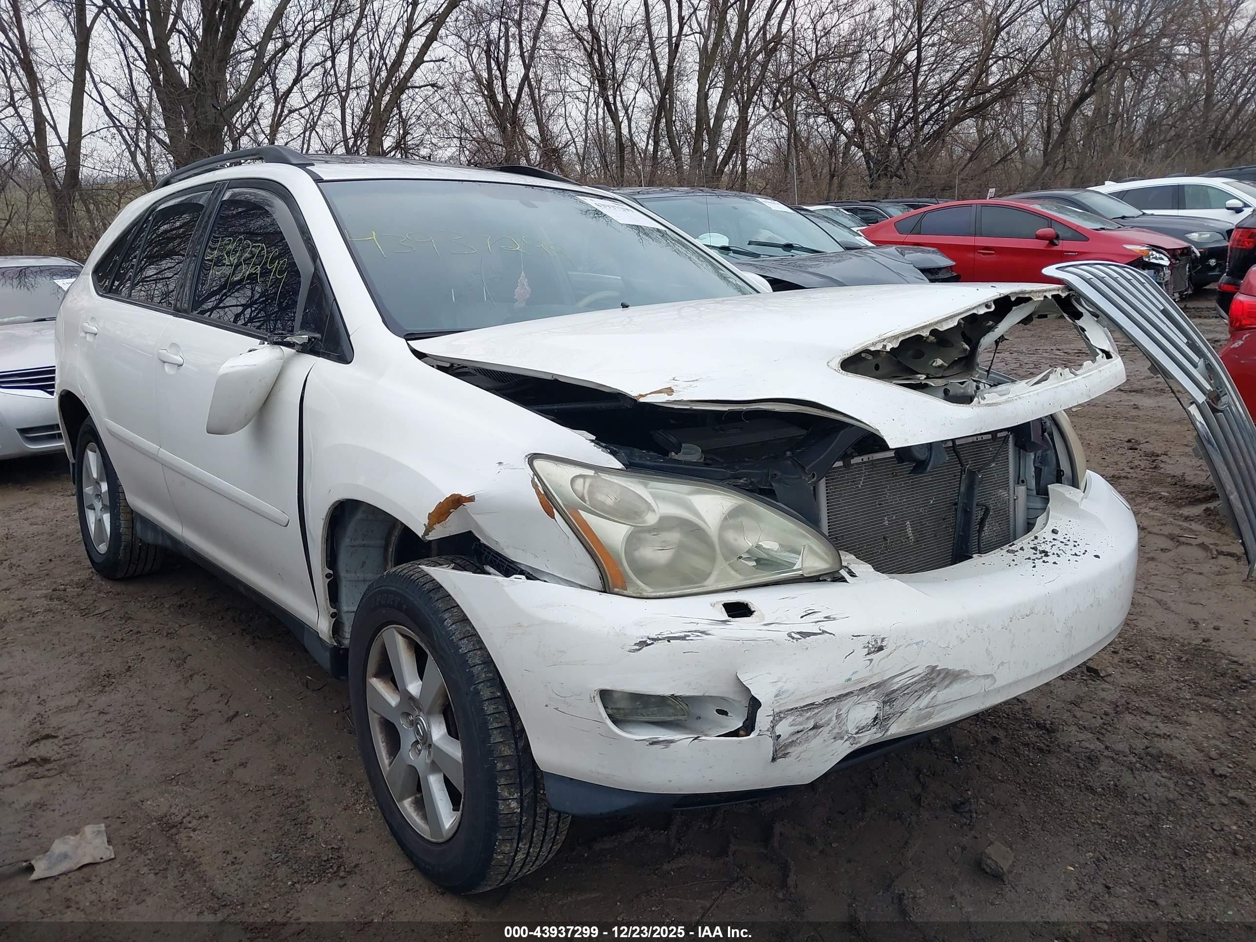 2005 Lexus Rx 330   White vin: 2T2HA31UX5C062355