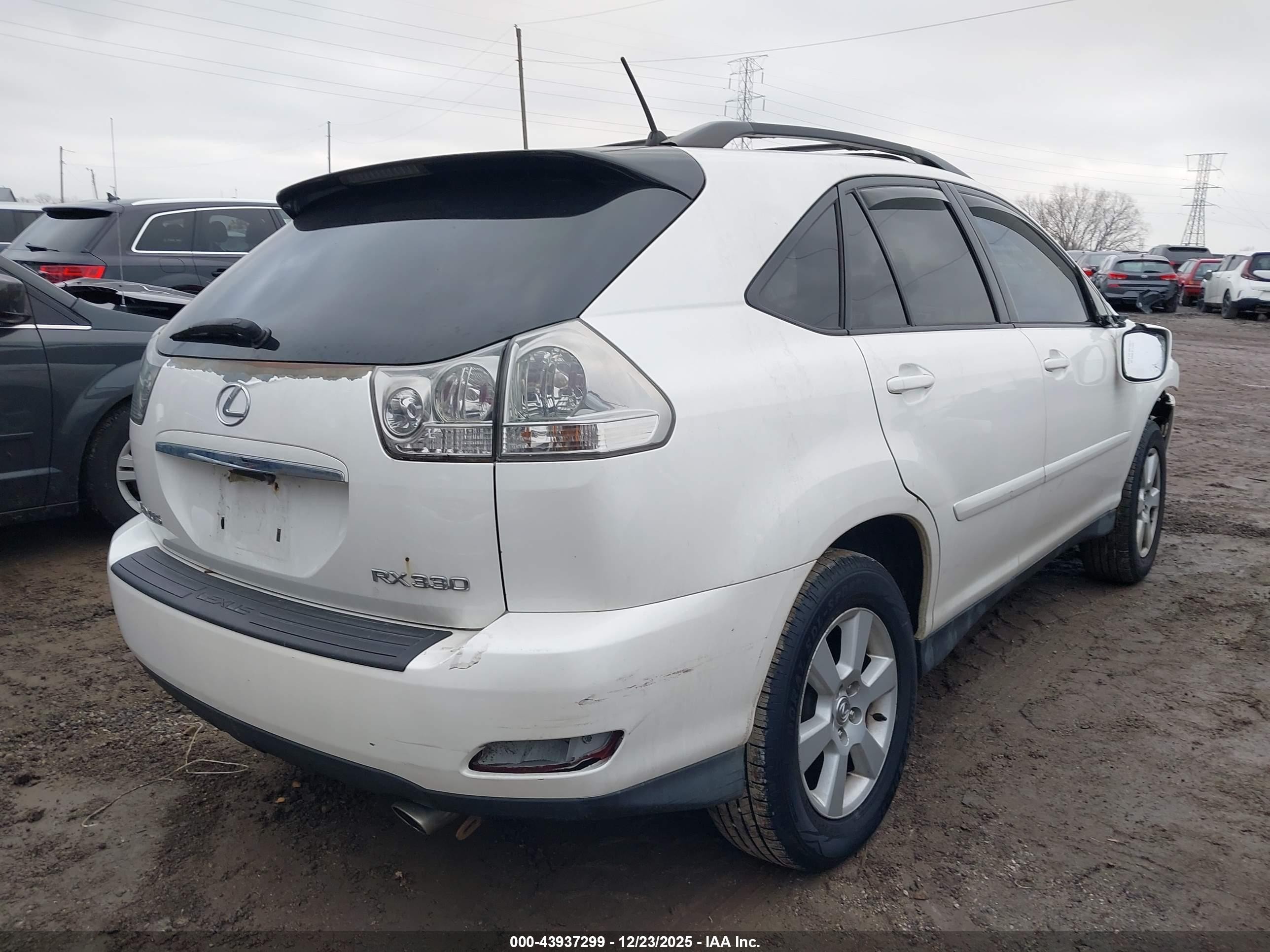 2005 Lexus Rx 330   White vin: 2T2HA31UX5C062355