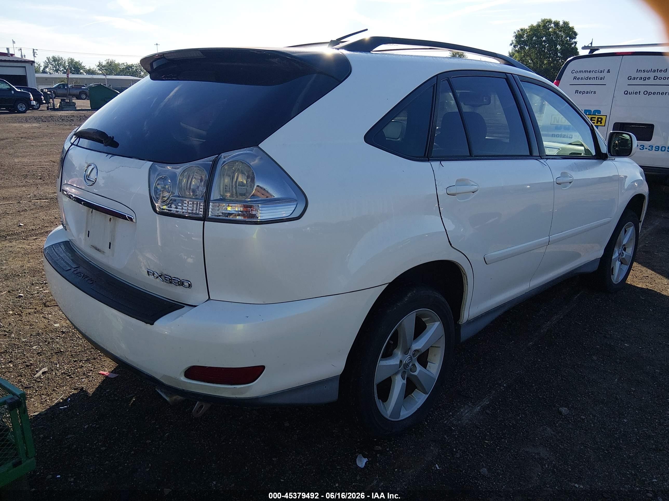 2005 Lexus Rx 330 White vin: 2T2HA31UX5C081326