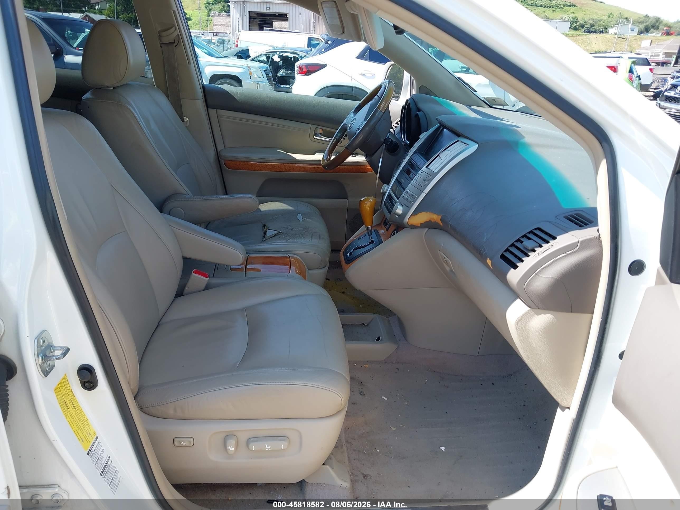 2006 Lexus Rx 330   White vin: 2T2HA31UX6C105643