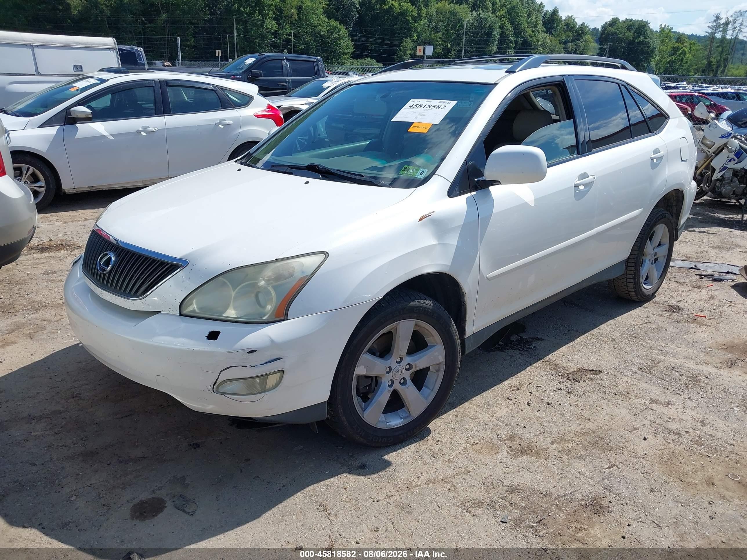 2006 Lexus Rx 330   White vin: 2T2HA31UX6C105643
