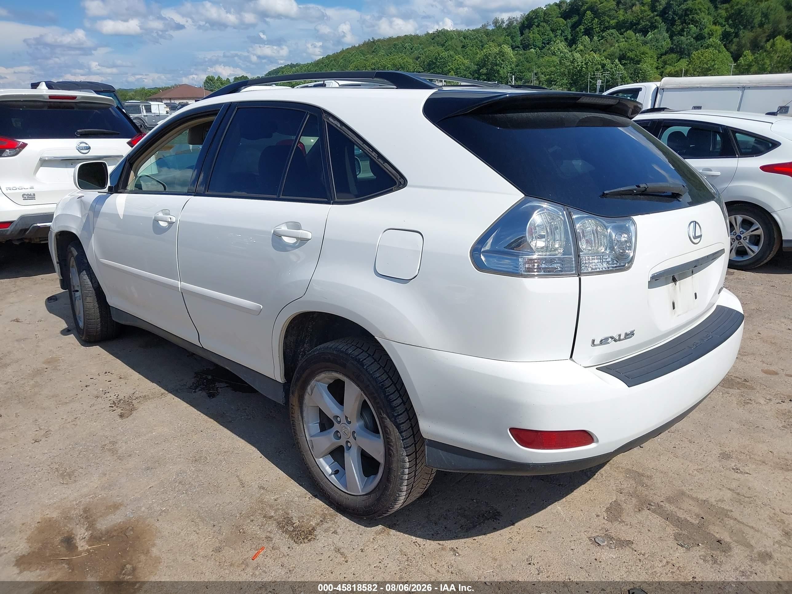 2006 Lexus Rx 330   White vin: 2T2HA31UX6C105643