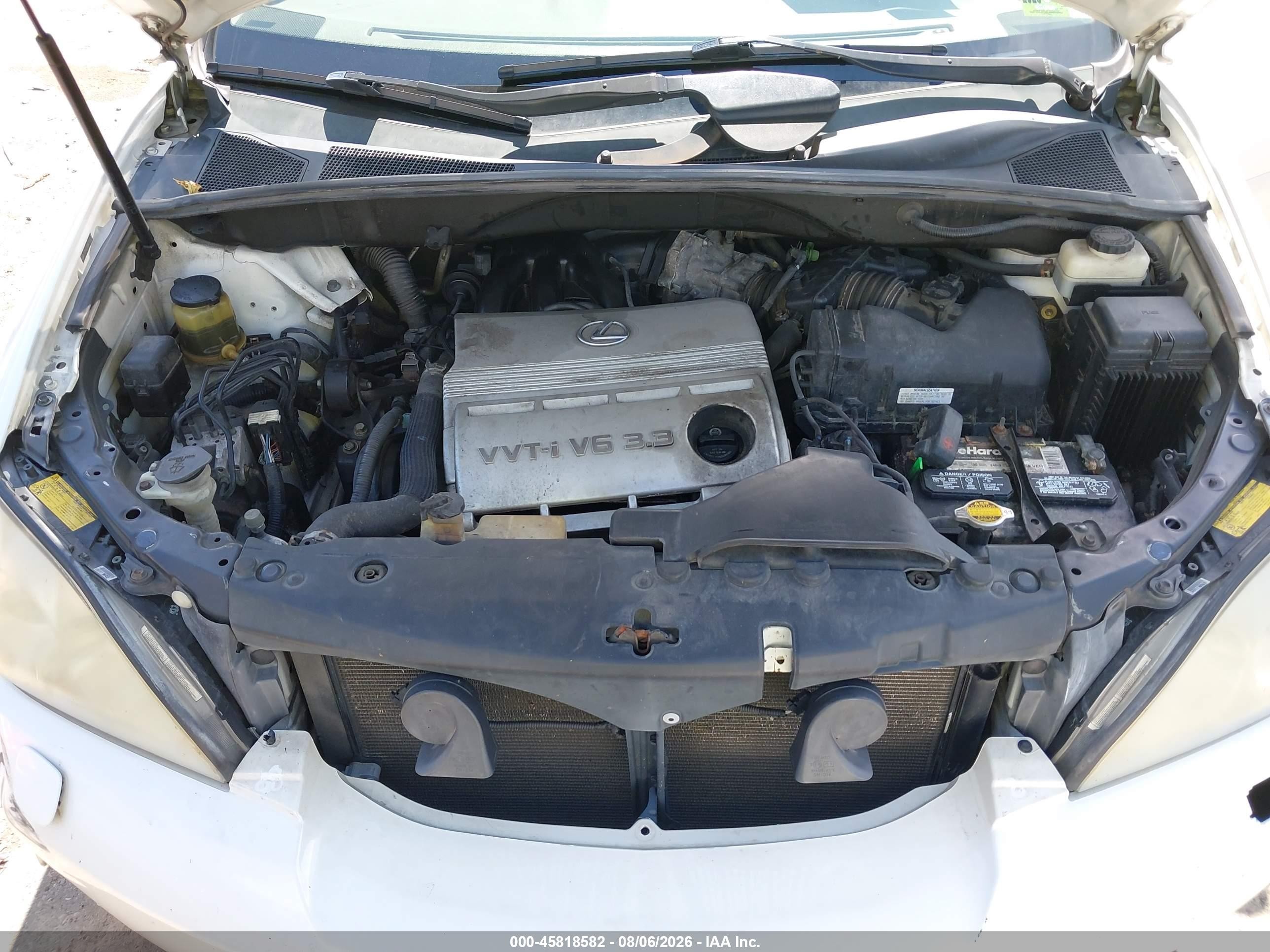 2006 Lexus Rx 330   White vin: 2T2HA31UX6C105643