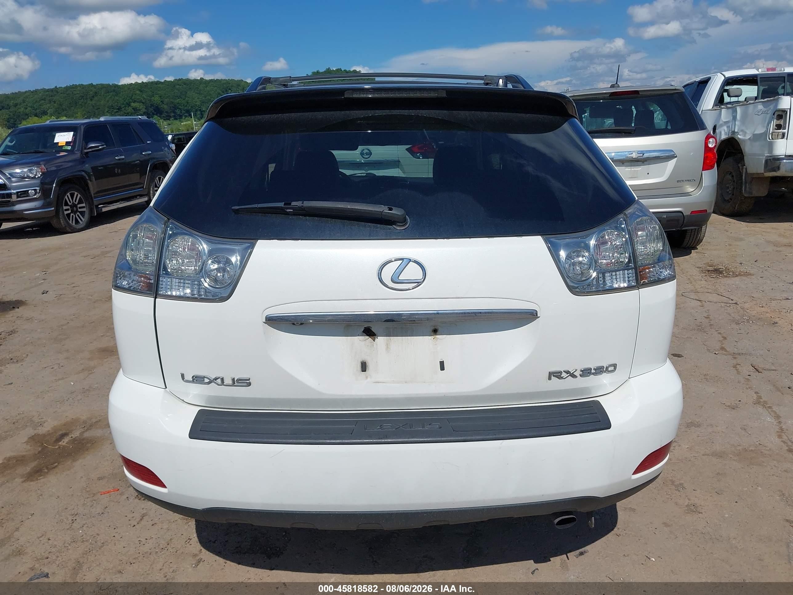 2006 Lexus Rx 330   White vin: 2T2HA31UX6C105643
