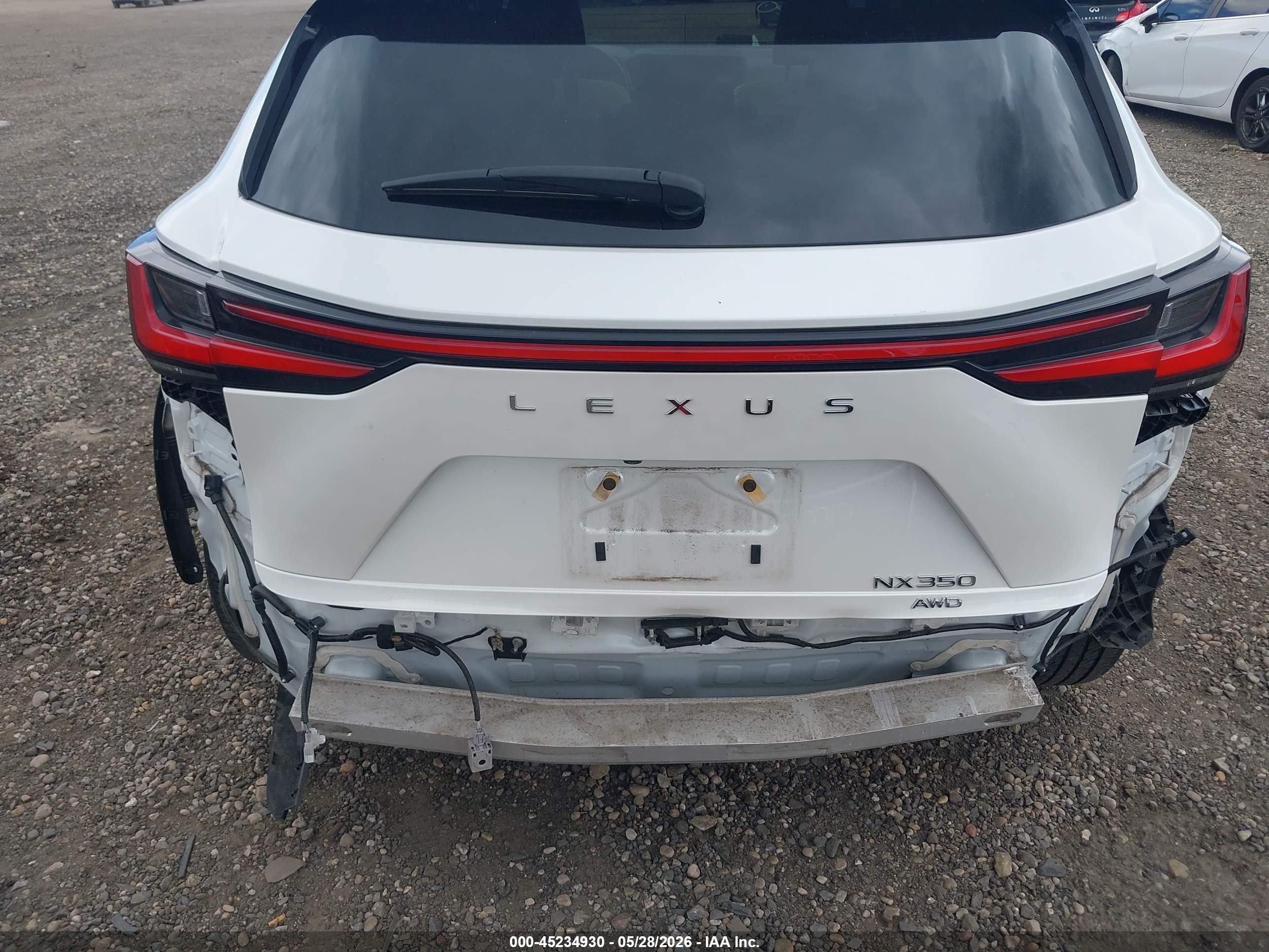 2022 Lexus Nx 350 Luxury White vin: 2T2HGCEZ8NC007195