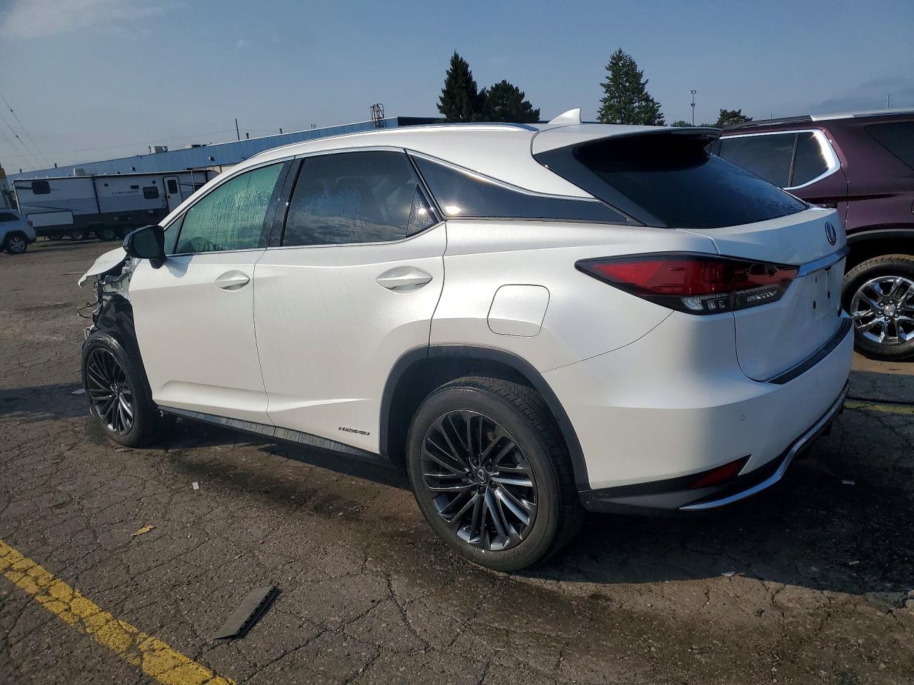 2022 Lexus Rx 450h White vin: 2T2HGMDA0NC076805