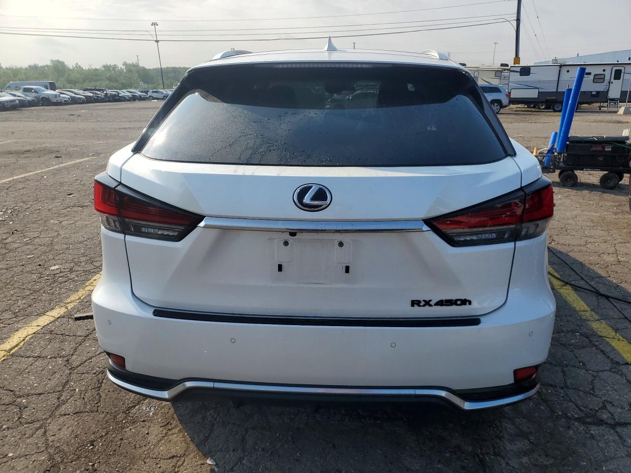 2022 Lexus Rx 450h White vin: 2T2HGMDA0NC076805
