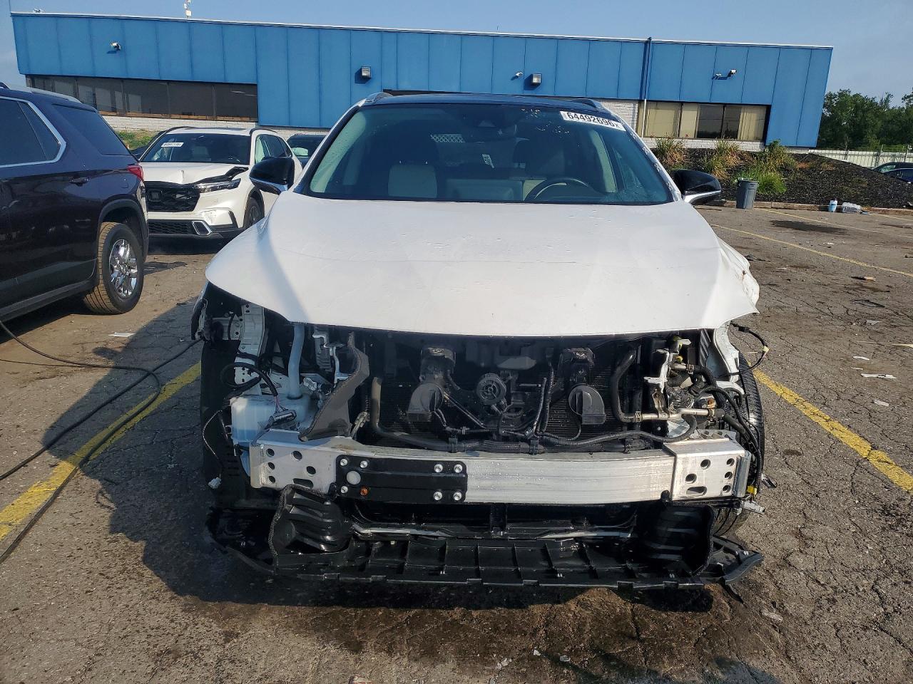 2022 Lexus Rx 450h White vin: 2T2HGMDA0NC076805