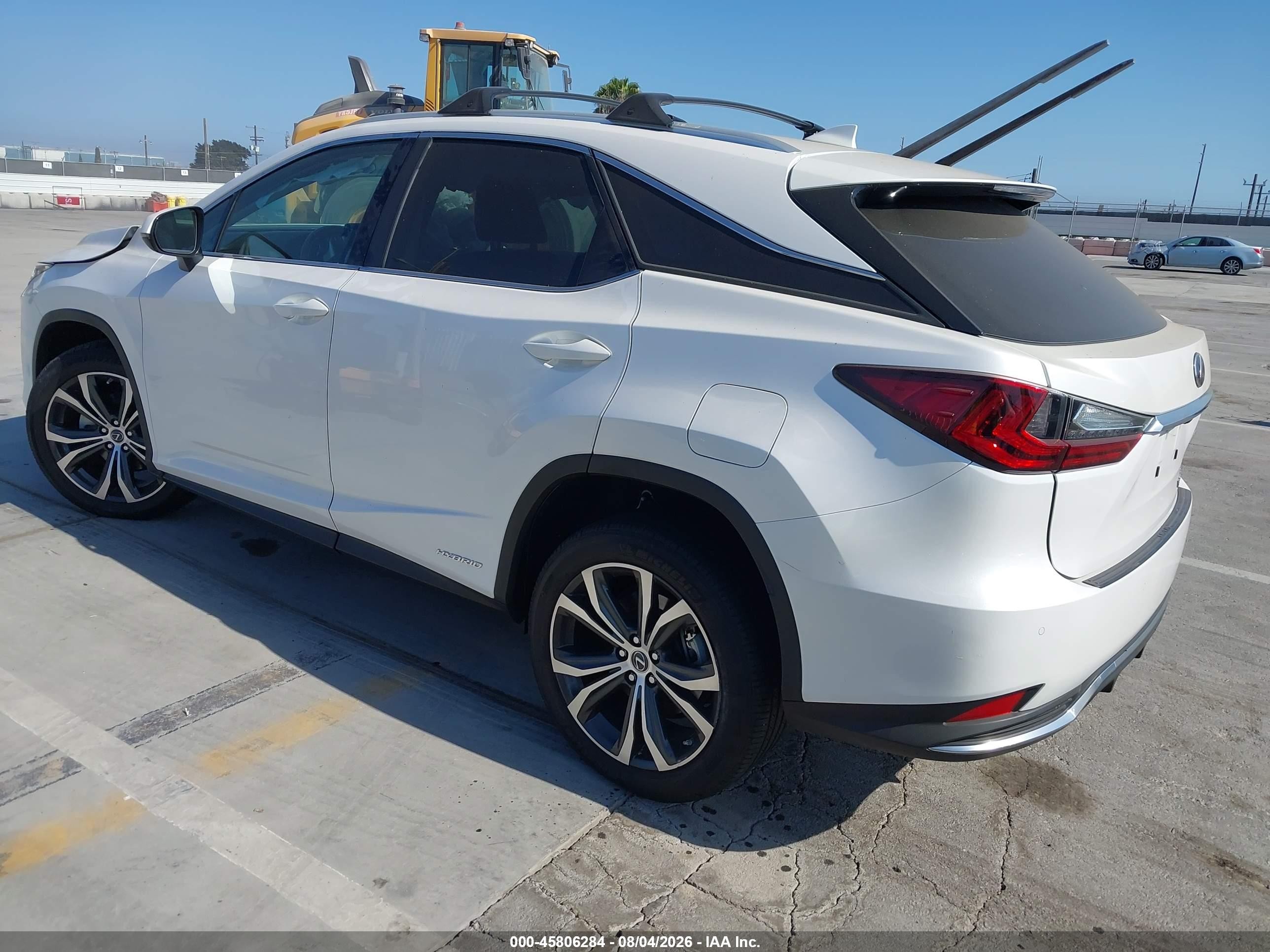 2022 Lexus Rx 450h White vin: 2T2HGMDA4NC092005