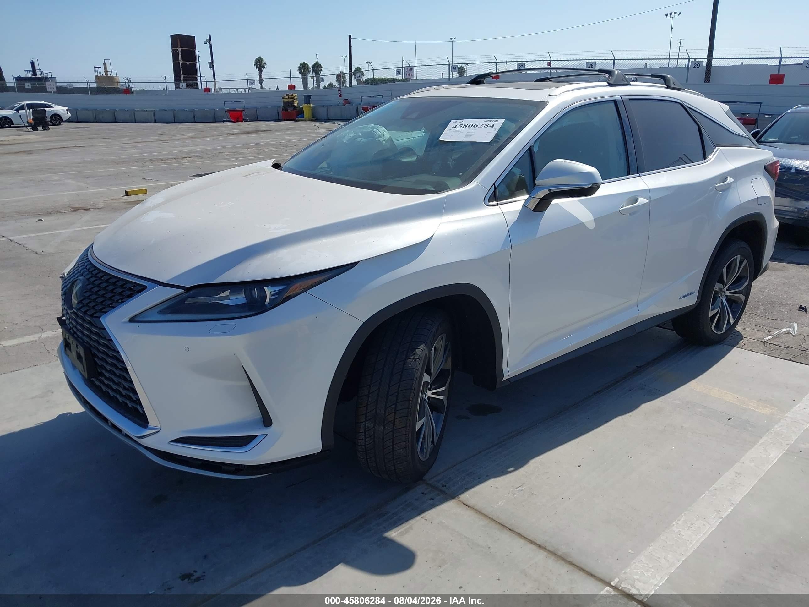 2022 Lexus Rx 450h White vin: 2T2HGMDA4NC092005