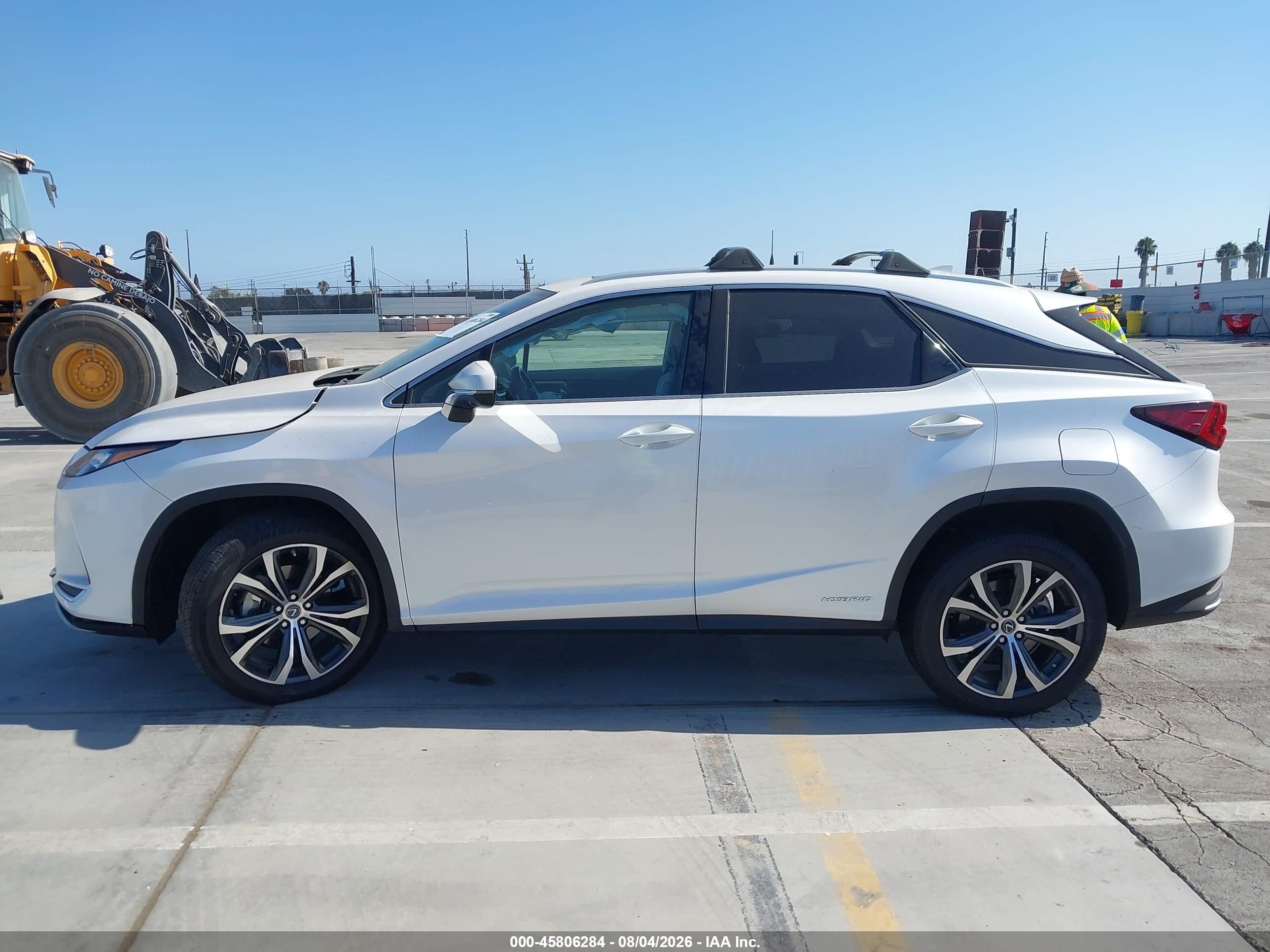 2022 Lexus Rx 450h White vin: 2T2HGMDA4NC092005