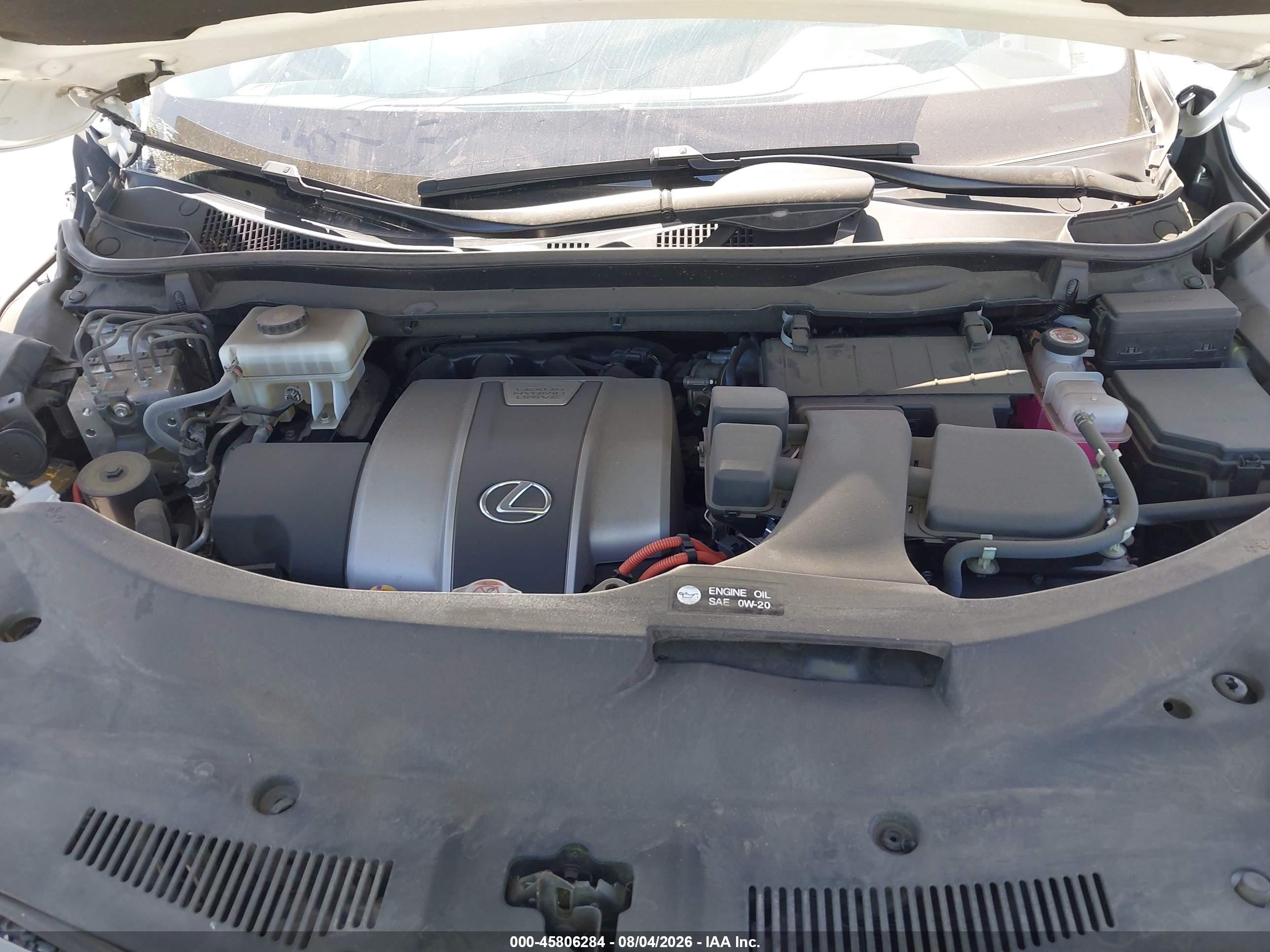 2022 Lexus Rx 450h White vin: 2T2HGMDA4NC092005