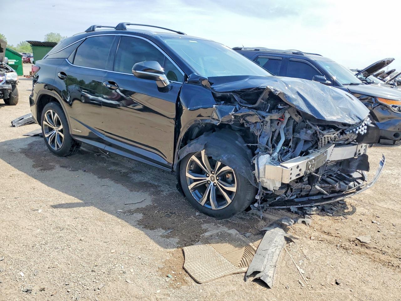 2021 Lexus Rx 450h Black vin: 2T2HGMDA9MC057538