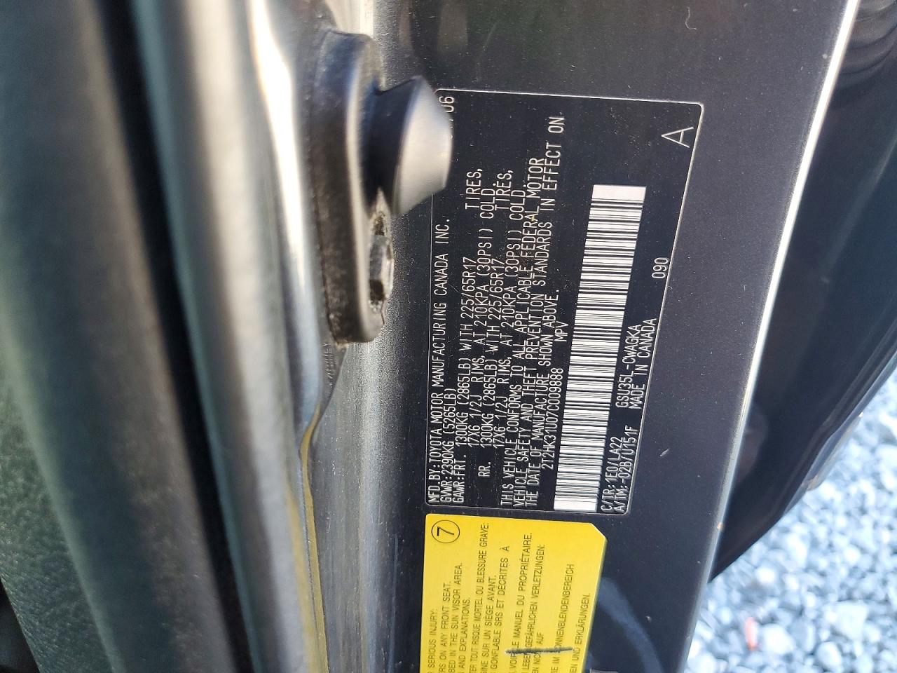 2007 Lexus Rx 350 Gray vin: 2T2HK31U07C009888