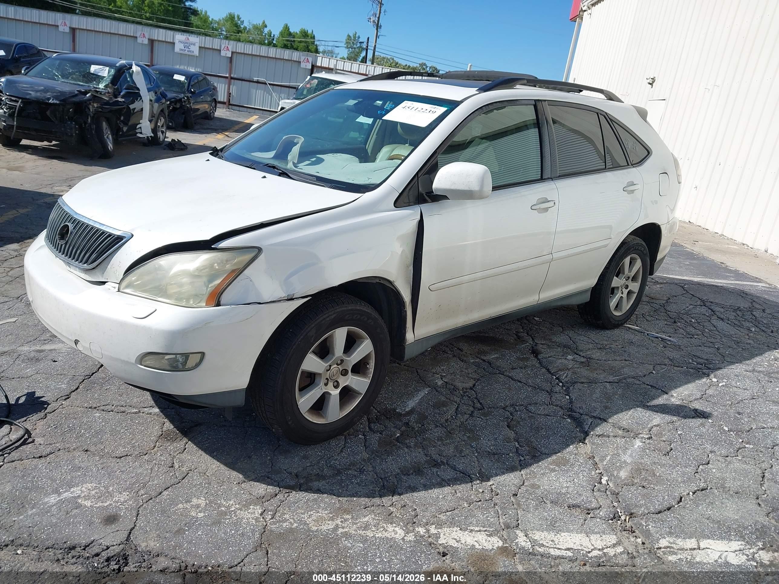 2007 Lexus Rx 350   White vin: 2T2HK31U07C028960
