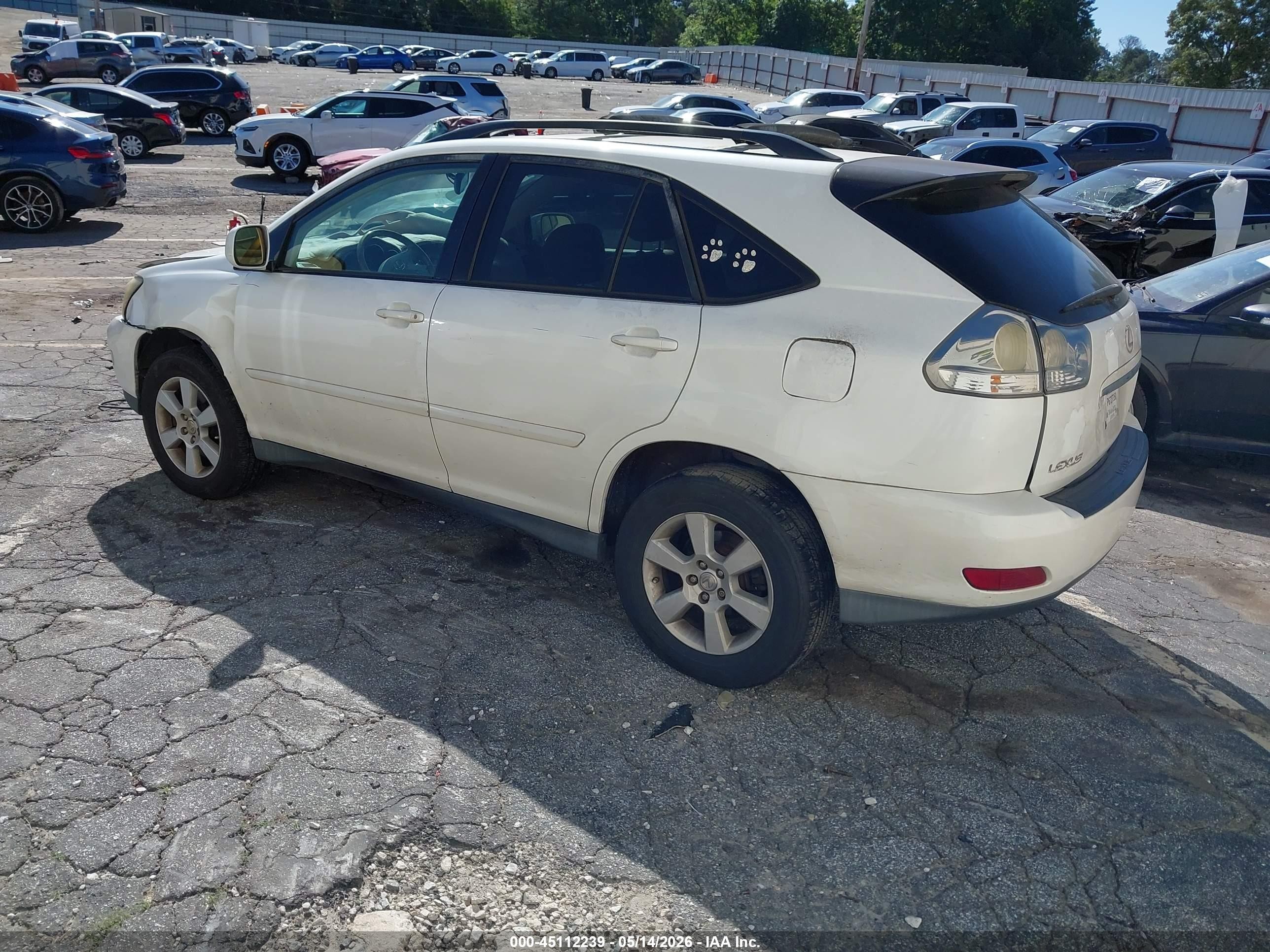 2007 Lexus Rx 350   White vin: 2T2HK31U07C028960