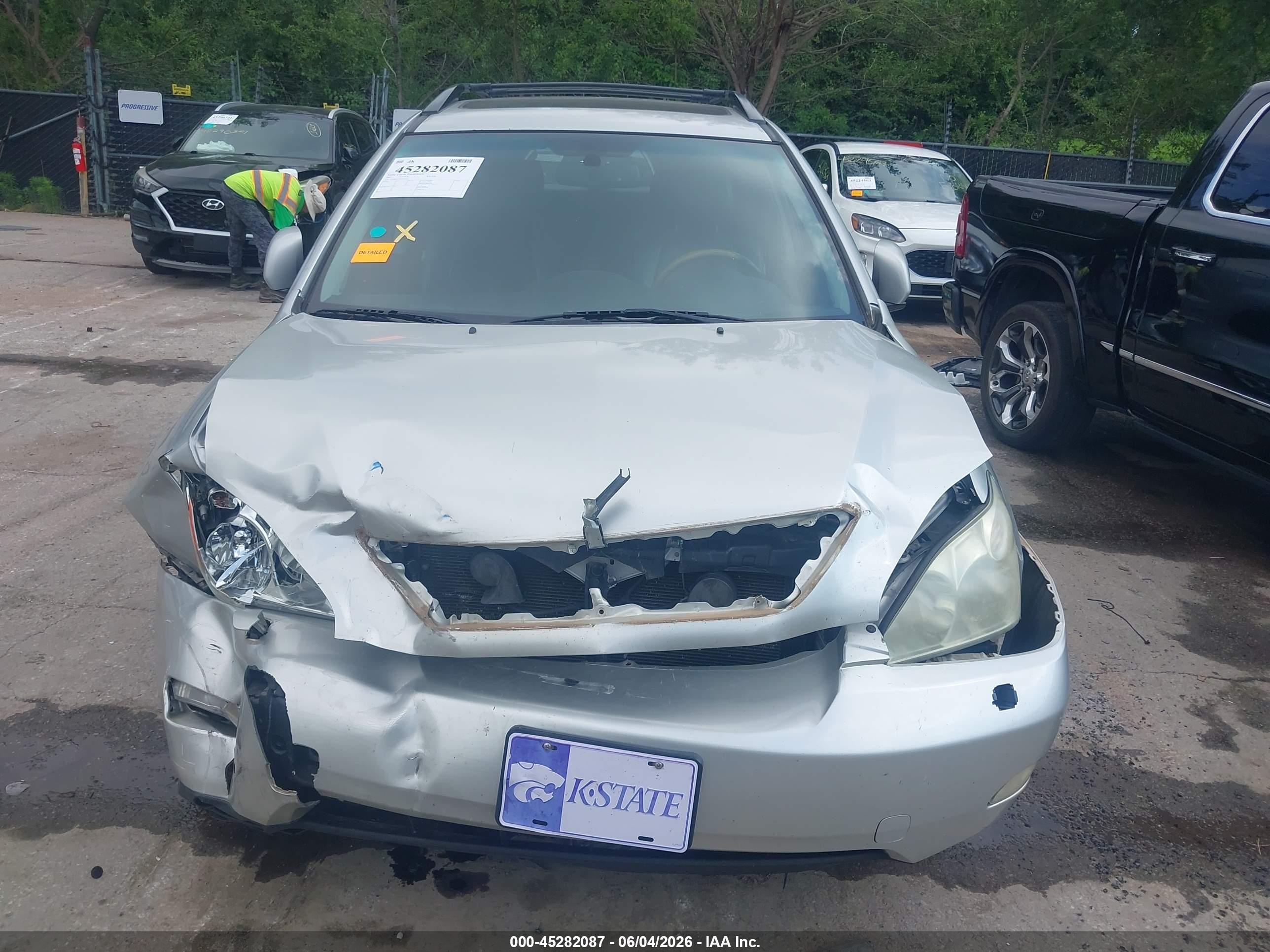 2007 Lexus Rx 350   Silver vin: 2T2HK31U07C036167