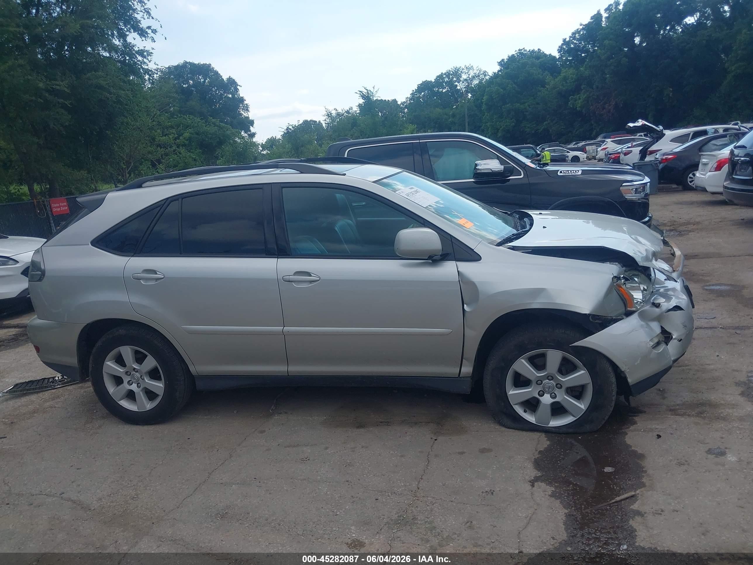 2007 Lexus Rx 350   Silver vin: 2T2HK31U07C036167