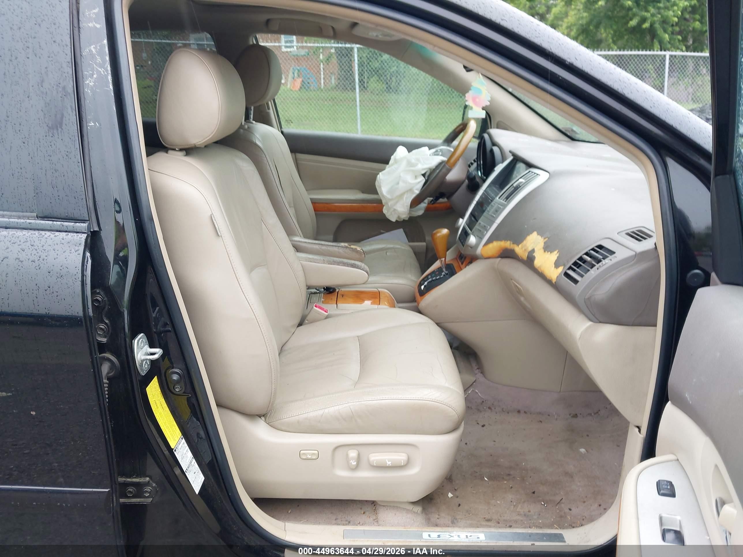 2007 Lexus Rx 350   Black vin: 2T2HK31U07C042891