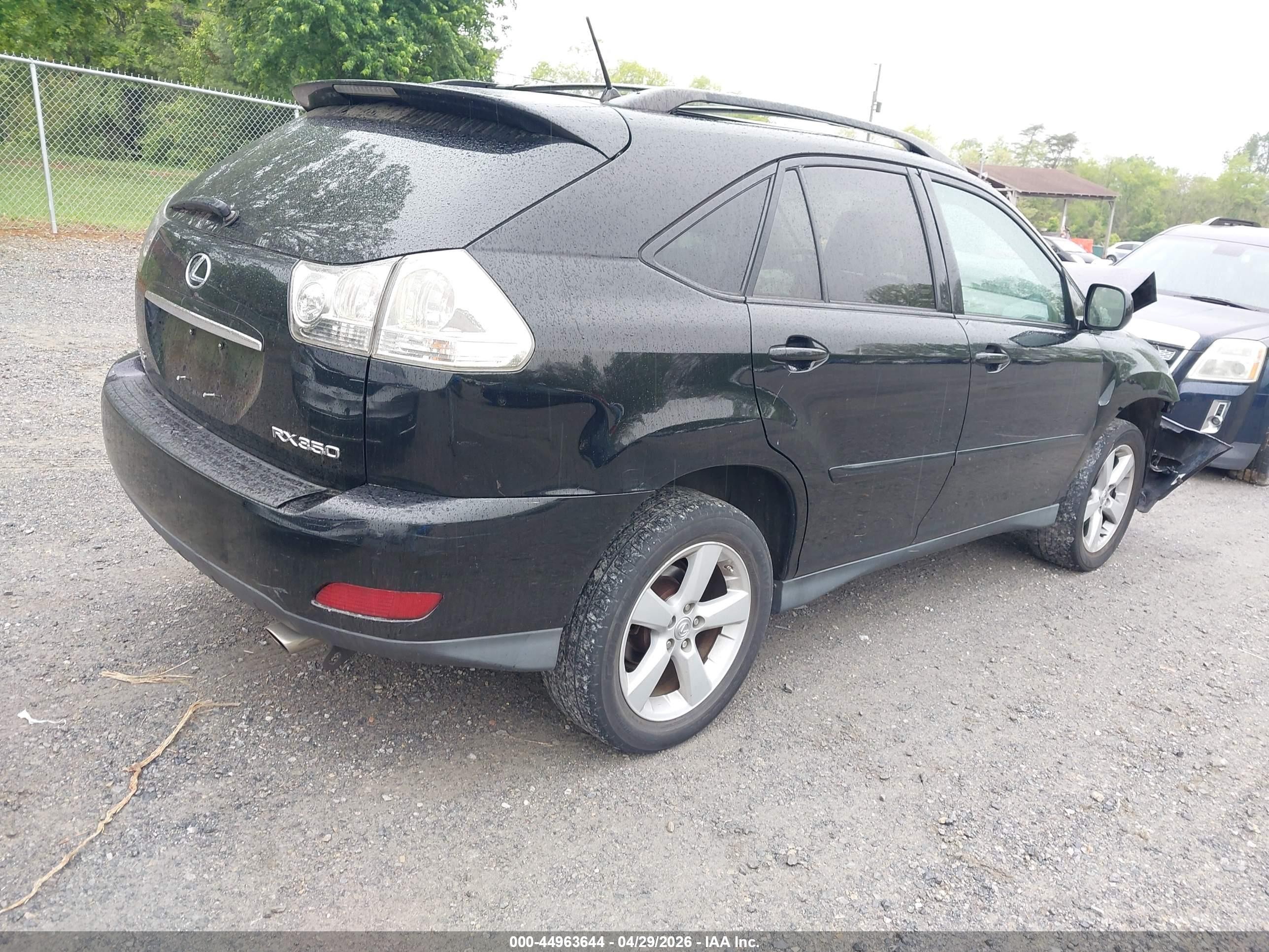 2007 Lexus Rx 350   Black vin: 2T2HK31U07C042891