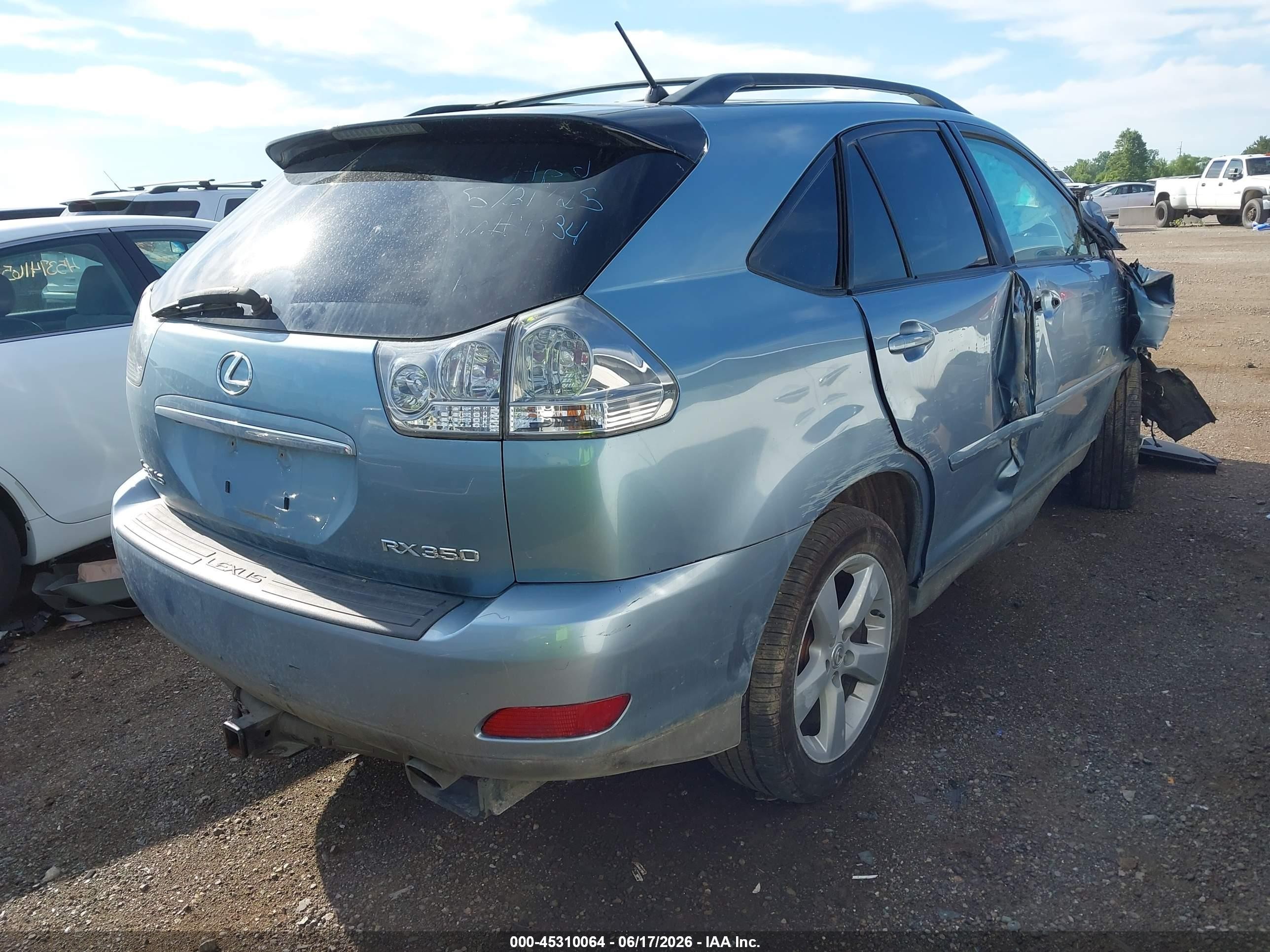 2007 Lexus Rx 350   Синий vin: 2T2HK31U07C044334