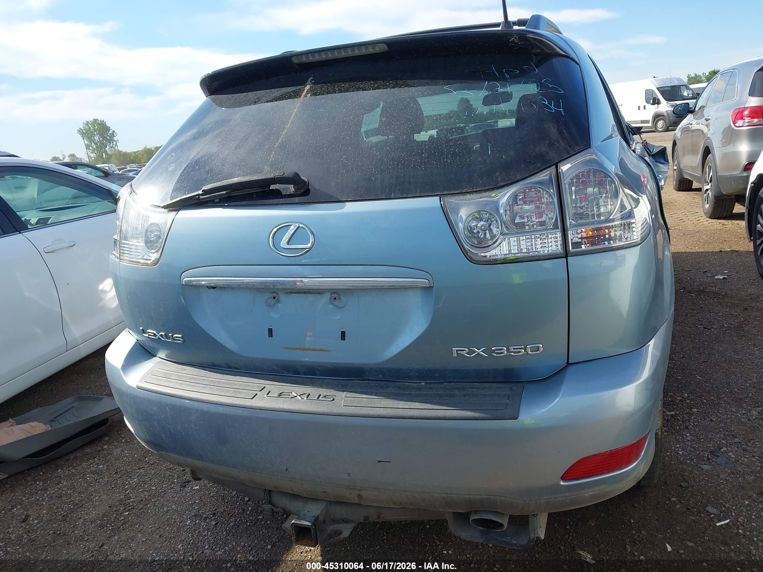 2007 Lexus Rx 350   Синий vin: 2T2HK31U07C044334