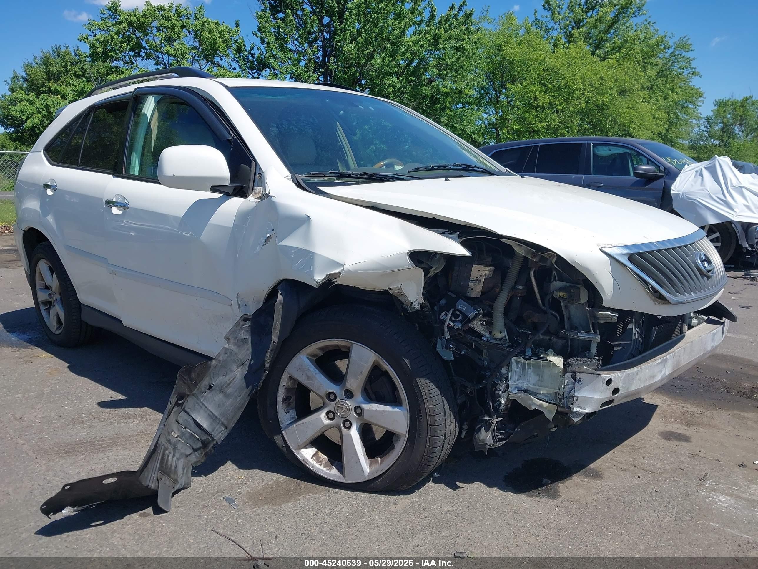 2008 Lexus Rx 350 White vin: 2T2HK31U08C050166