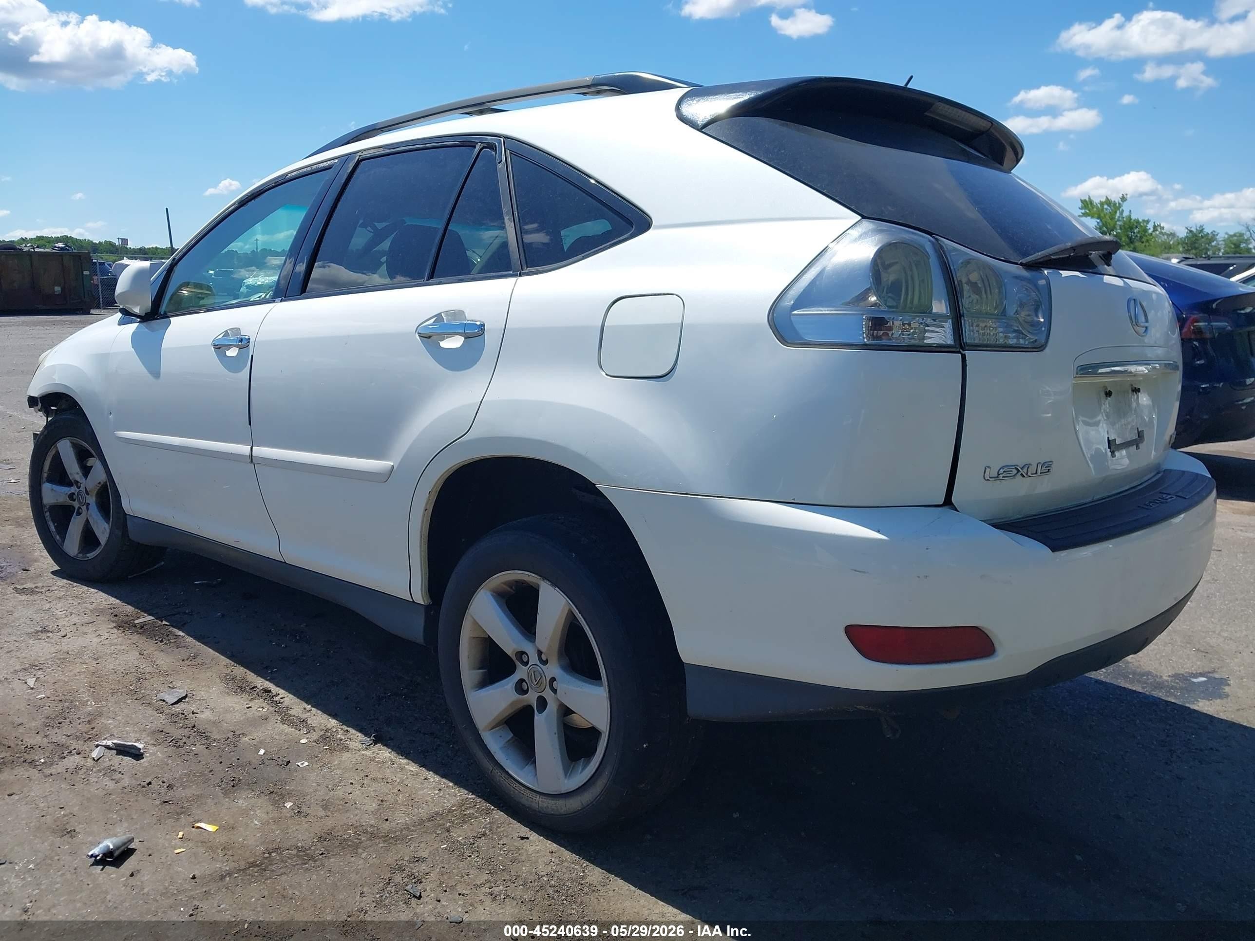 2008 Lexus Rx 350 White vin: 2T2HK31U08C050166