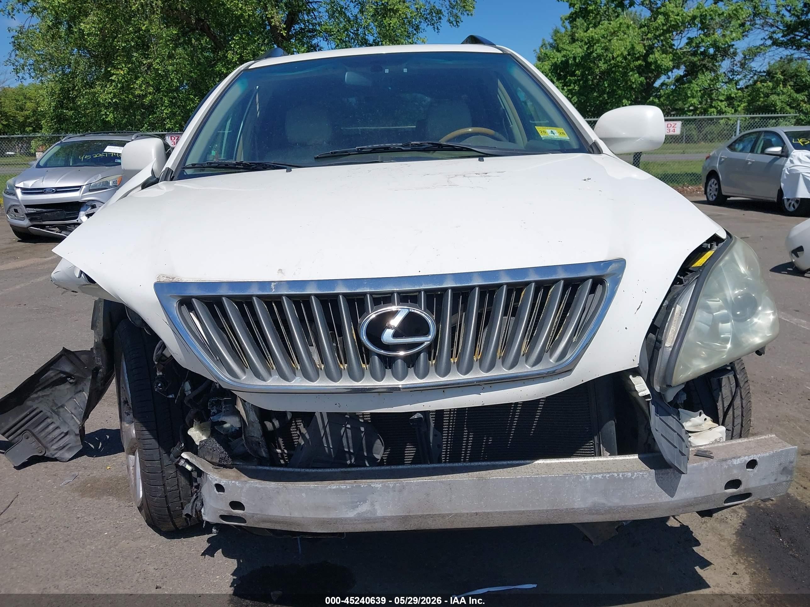 2008 Lexus Rx 350 White vin: 2T2HK31U08C050166