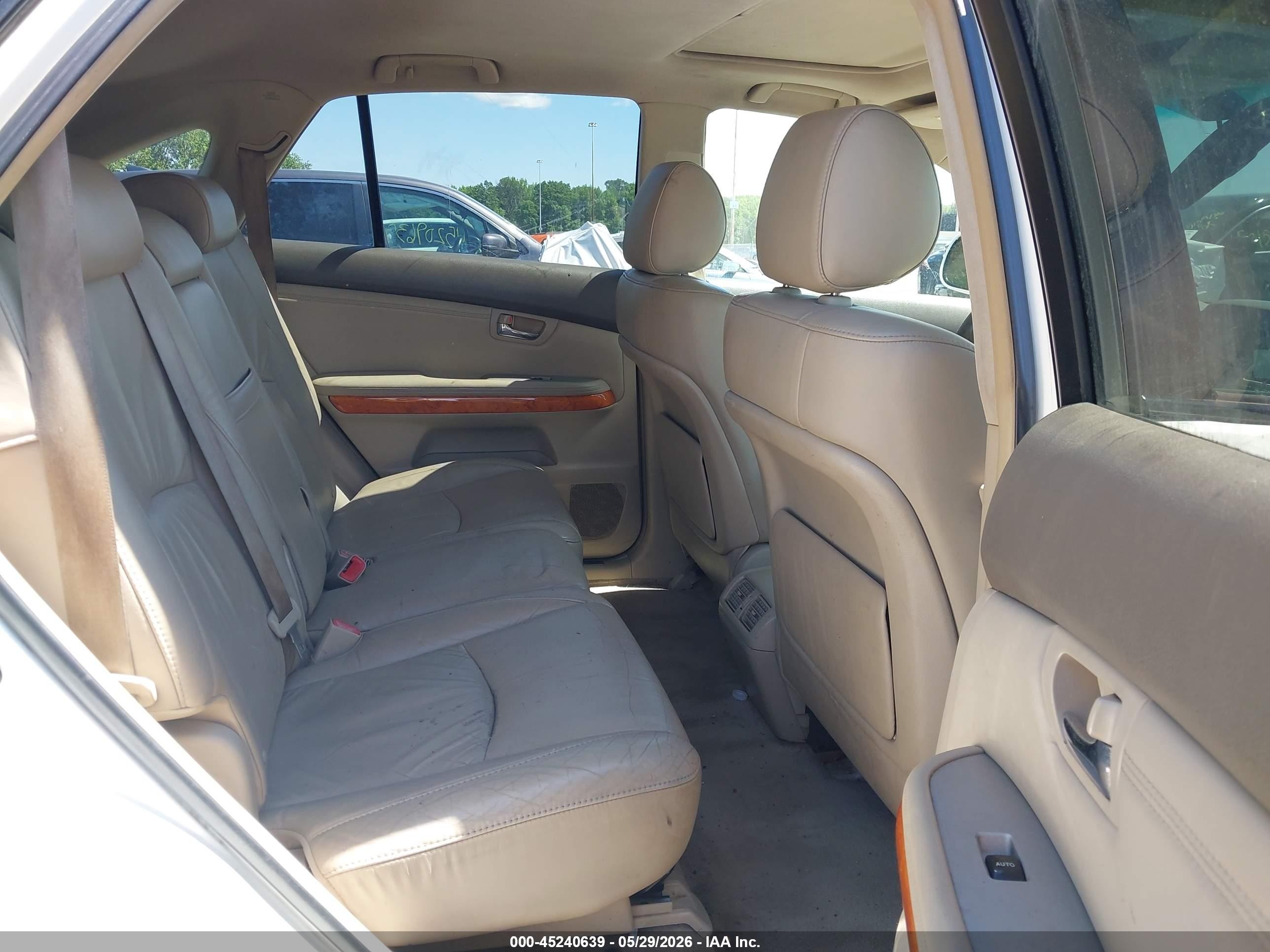 2008 Lexus Rx 350 White vin: 2T2HK31U08C050166