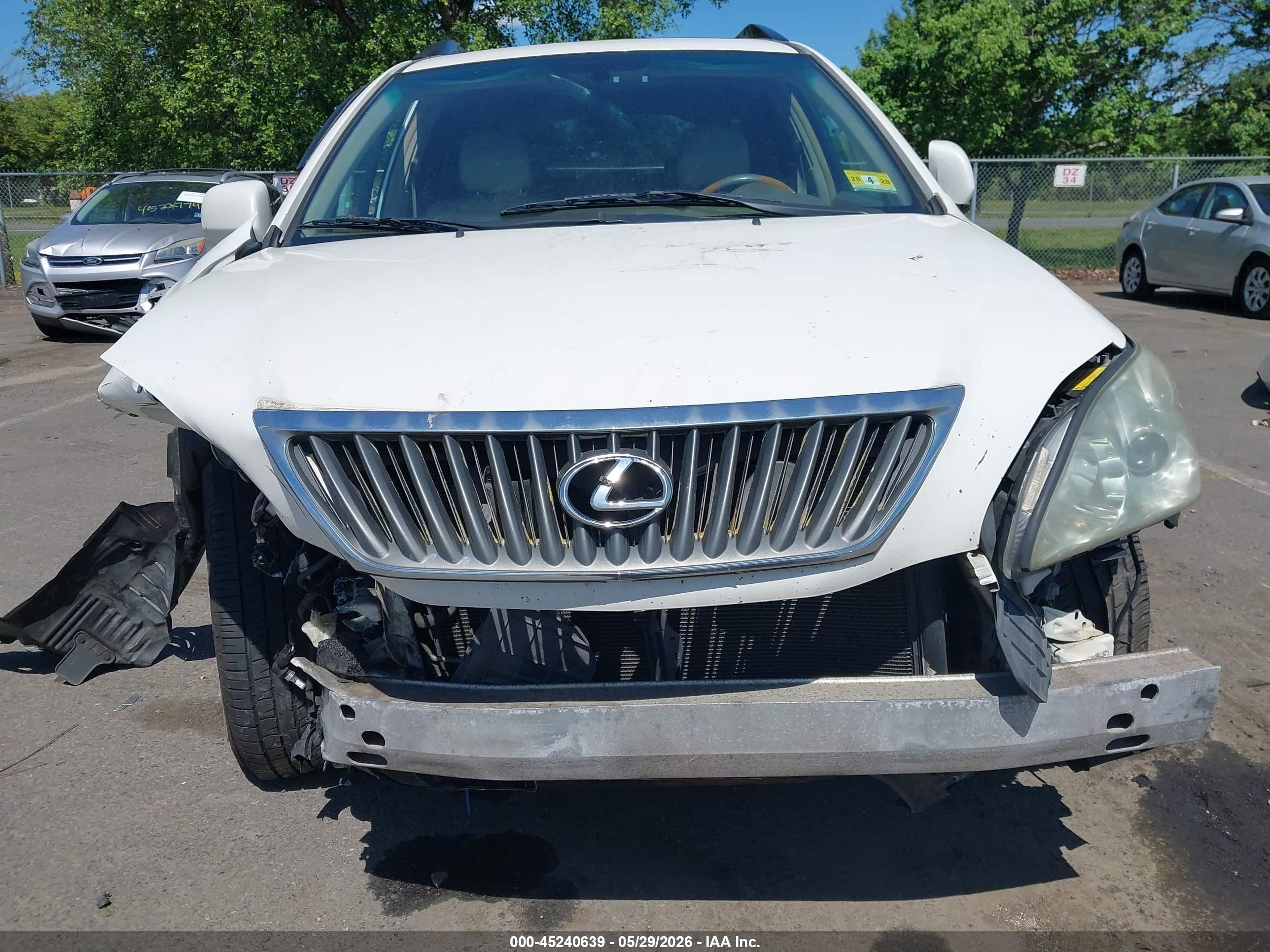 2008 Lexus Rx 350 White vin: 2T2HK31U08C050166