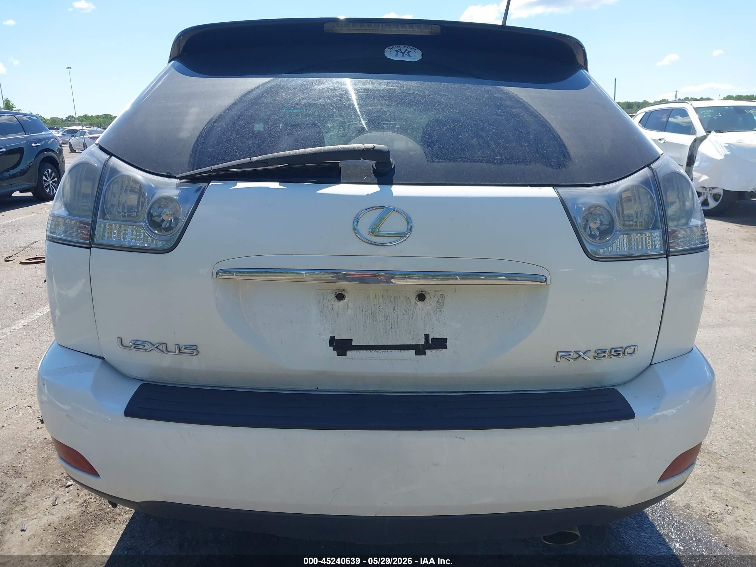 2008 Lexus Rx 350 White vin: 2T2HK31U08C050166