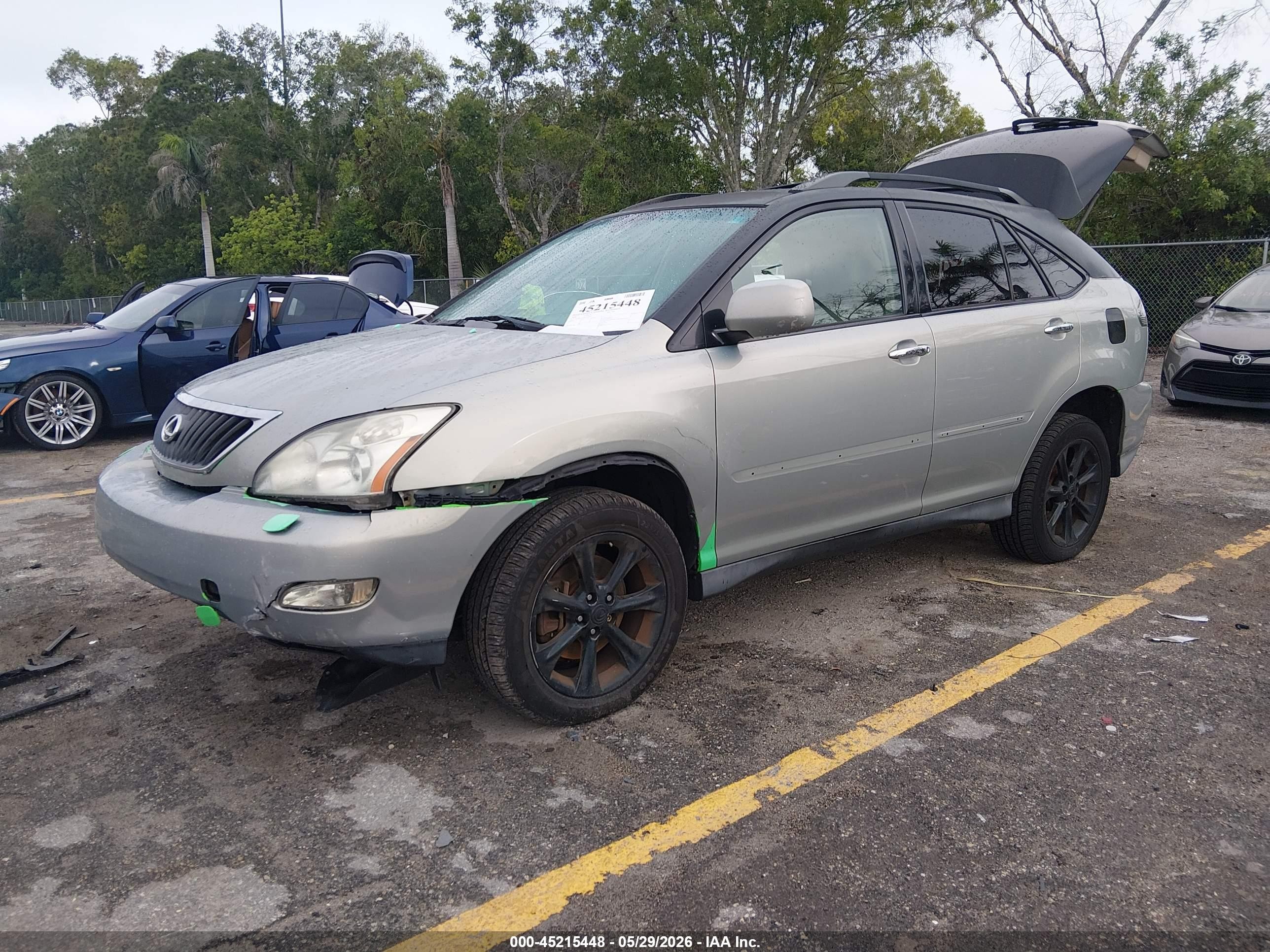 2008 Lexus Rx 350   Silver vin: 2T2HK31U08C070546