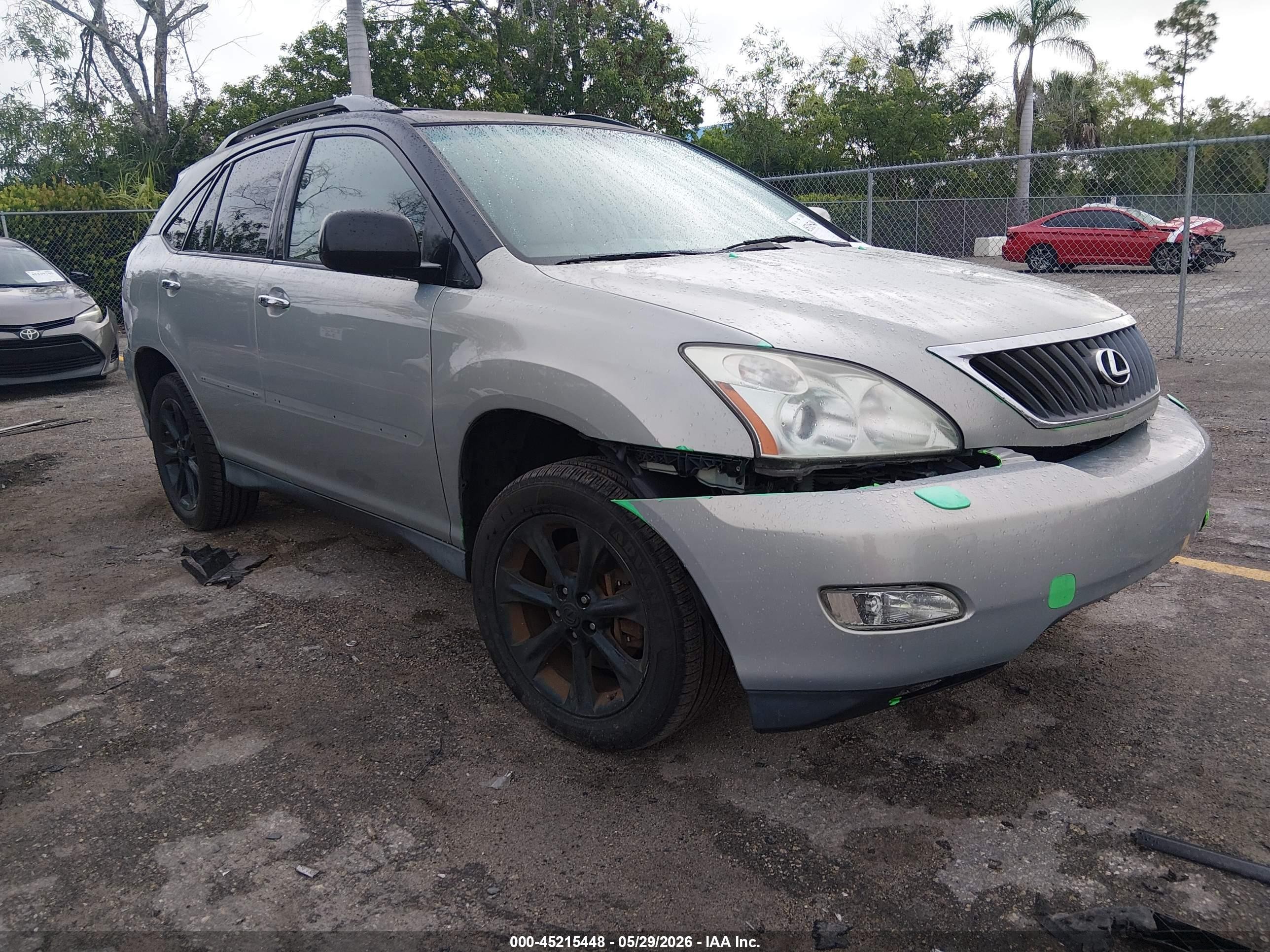2008 Lexus Rx 350 Silver vin: 2T2HK31U08C070546