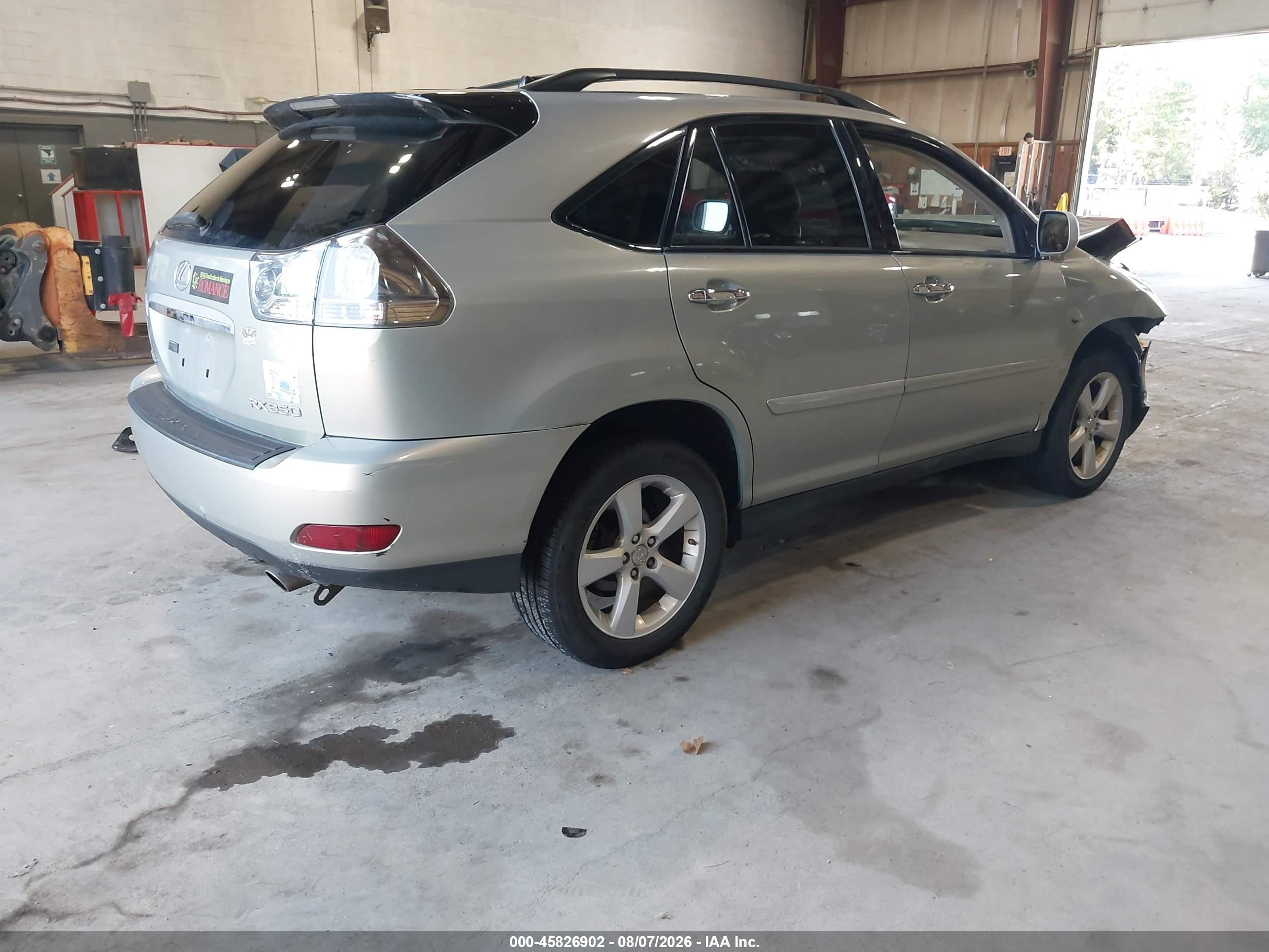 2008 Lexus Rx 350   Gray vin: 2T2HK31U08C083197